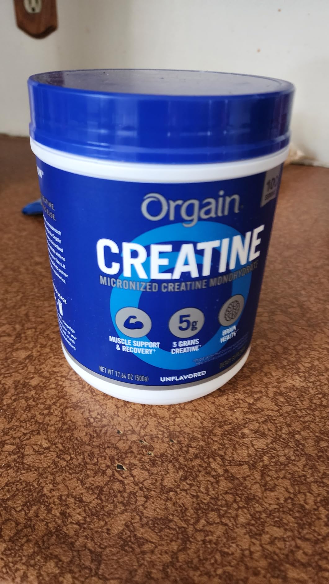 Orgain Creatine Monohydrate Micronized Powder, 100 Servings, Unflavored, Supports Muscle Growth, Post Workout Recovery and Brain Health, No Artificial Additives, for Men & Women (Packaging May Vary) customer photo 1