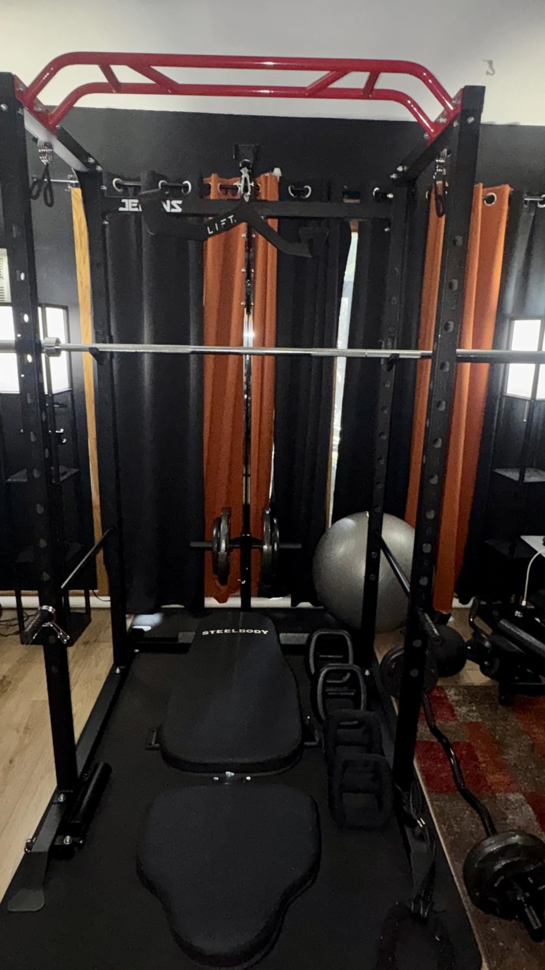 JELENS S11 Power Cage, 2000LB Multi-Function Power Rack with LAT Pulldown customer photo 1