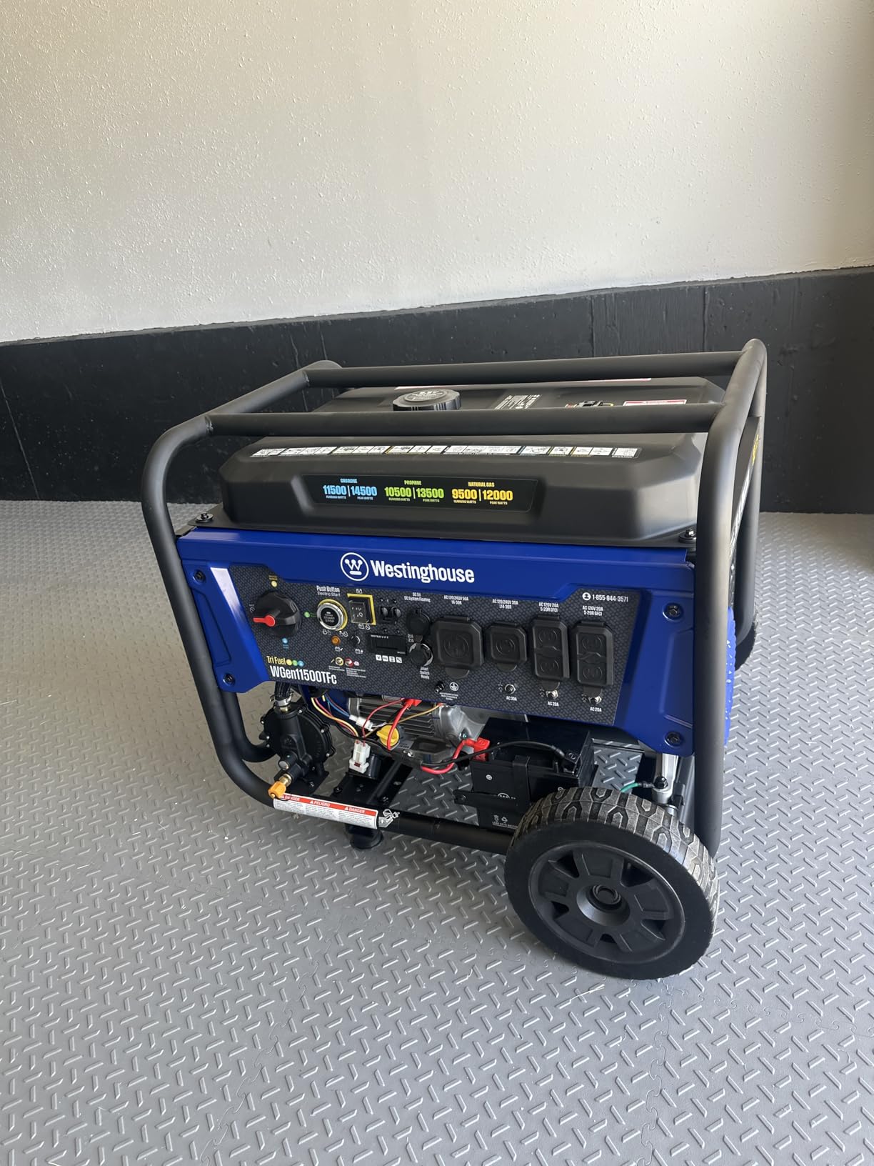 Westinghouse 14500 Peak Watt Dual Fuel Home Backup Portable Generator, Remote Electric Start, Transfer Switch Ready, Gas and Propane Powered customer photo 1
