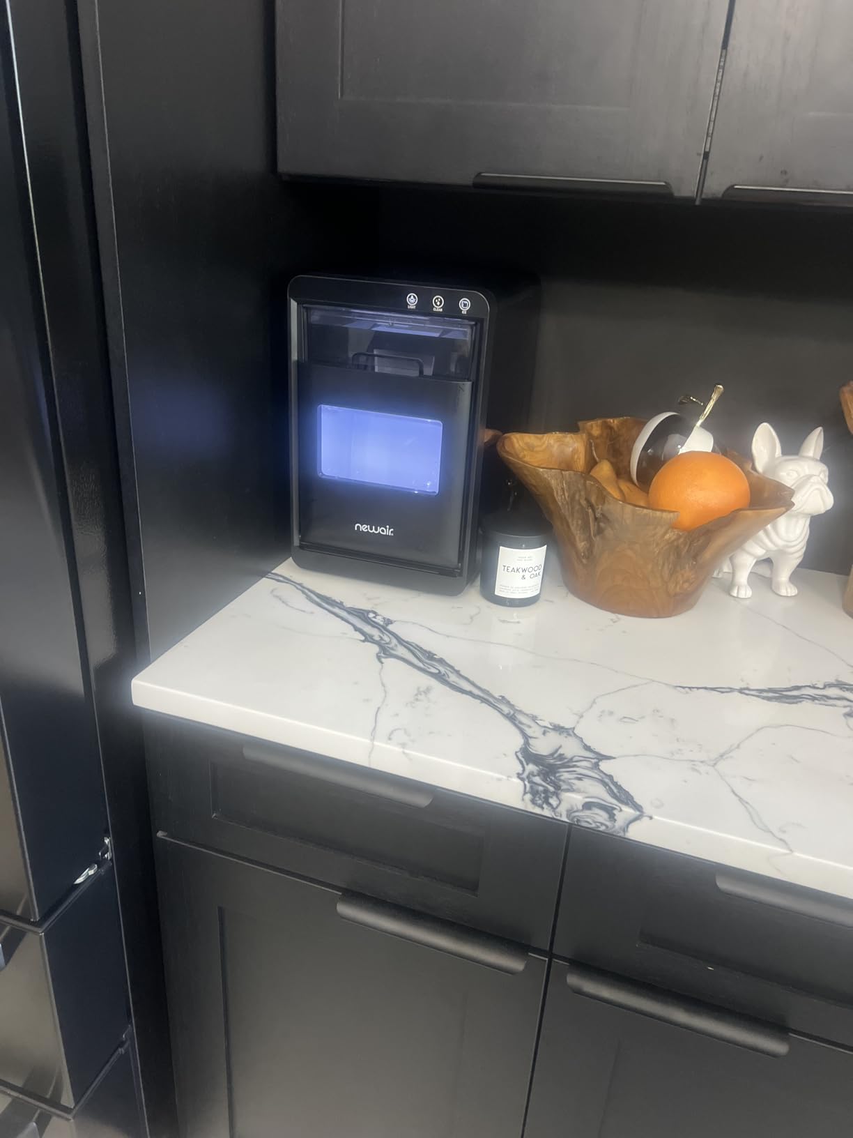 Newair Nugget Ice Maker Countertop | 44 lbs/Day Pebble Ice Machine with Self-Cleaning | Soft Chewable Pebble & Sonic-Style Ice | Black Stainless Steel customer photo 2