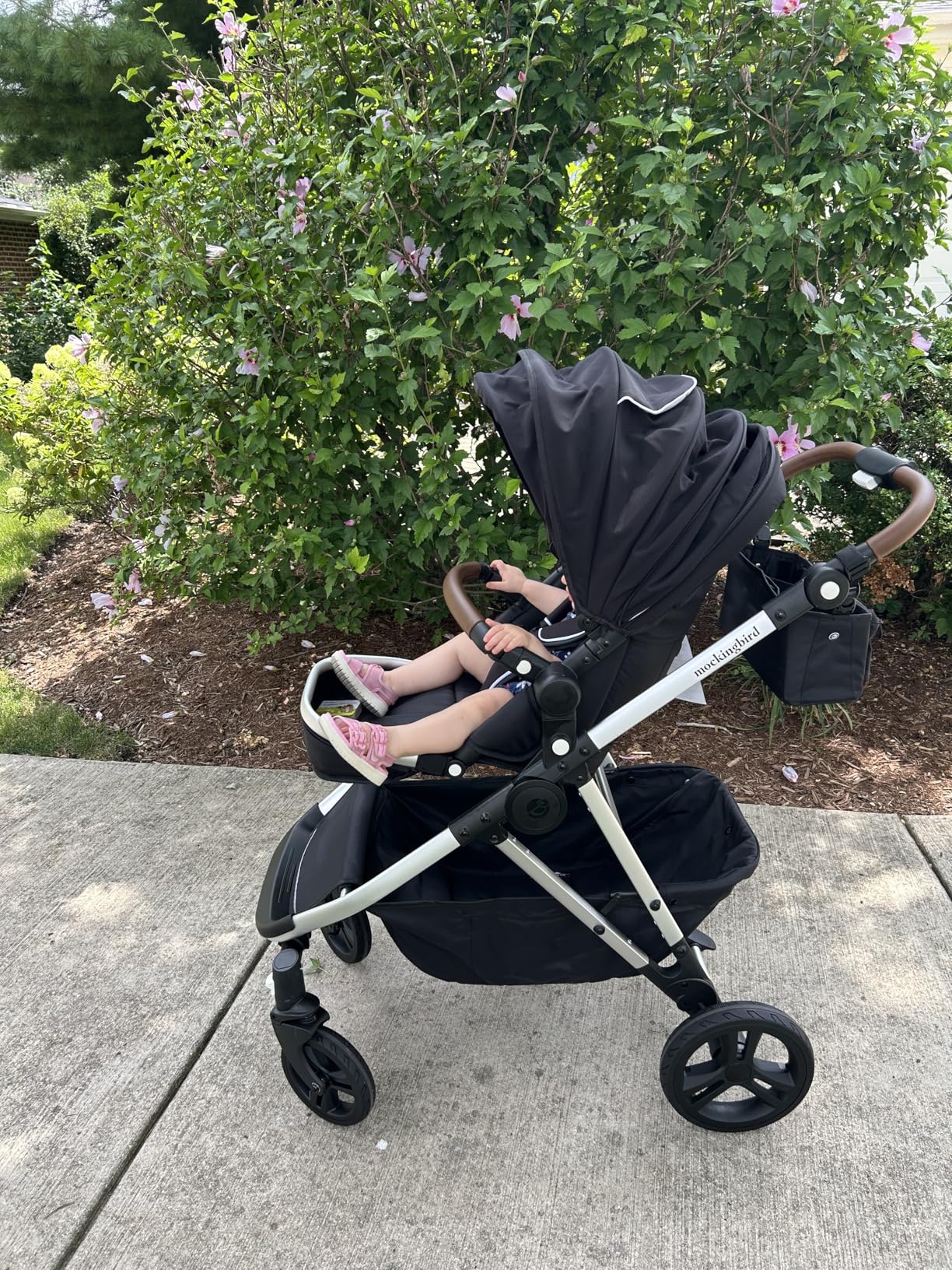 Mockingbird Single-to-Double Stroller 3.0 - Convertible Full Size Baby Stroller for 1, 2, or 3 Kids with 44 Possible Configurations, Travel System Compatible - Black Windowpane customer photo 1