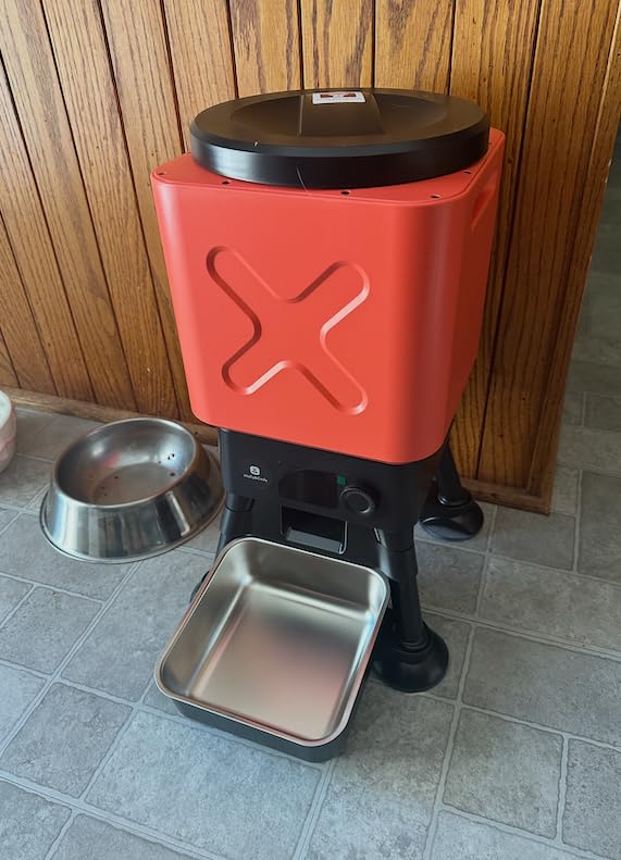 Automatic Dog Feeder for Large Dogs, 14L Capacity, Remote Feeding, Anti-Blockage System, Timed Auto Dog Food Dispenser, 2.4G WiFi App Control, Dual Power Supply, Stainless Steel Bowl customer photo 2