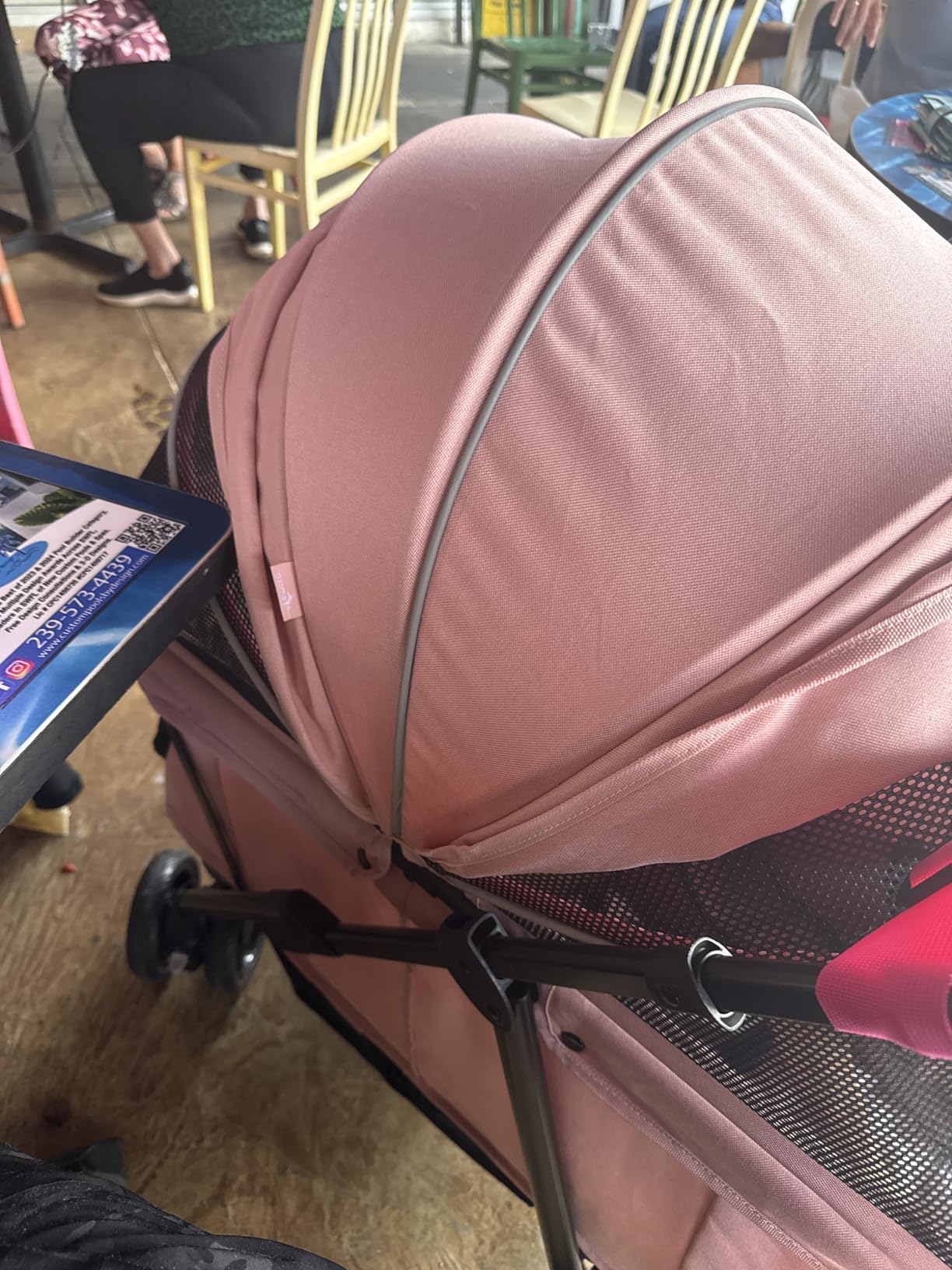 Dog Stroller for Large & Medium Dogs (20-132 lbs), Pet Stroller for 2 Small Dogs, Extra Large Heavy Duty, Foldable & Ventilated, Pink or Navy customer photo 1