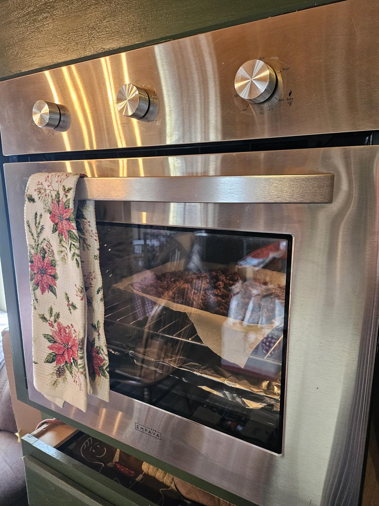 Empava 24 inch Built-In LPG Single Wall Oven with Convection and Rotisserie 5 Cooking Modes, Knob Control, Stainless Steel customer photo 2