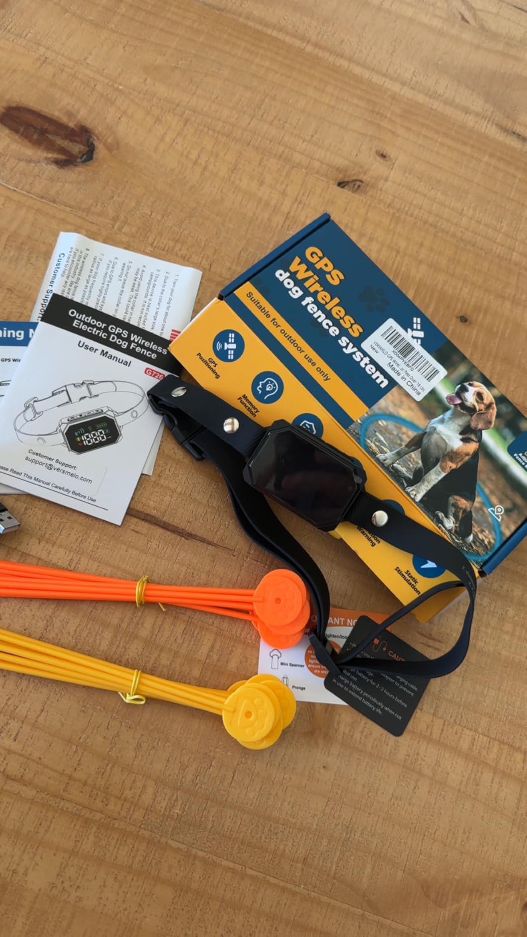 GPS Wireless Dog Fence, Electric Fence for Dogs, Perimeter Collar Fence System, Radius 33-1999 Yards, IPX7 Waterproof, Beep Vibration Shock Correction, for Pets Over 18 Lbs customer photo 2