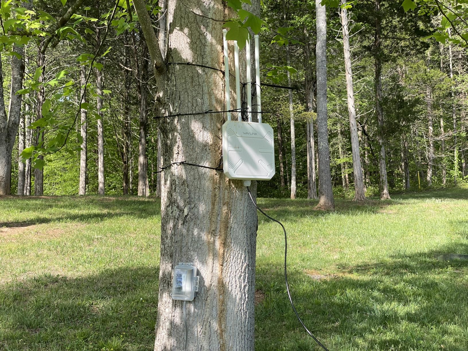 WAVLINK WiFi 7 BE5100 Outdoor WiFi Extender, Dual Band Long-Range Outdoor WiFi Repeater|Access Point|Mesh Router, POE Powered | IP67 Waterproof | 4 x 8dBi Antennas, 2.5 Gbps Ethernet, Up to 2800 sq.ft customer photo 1
