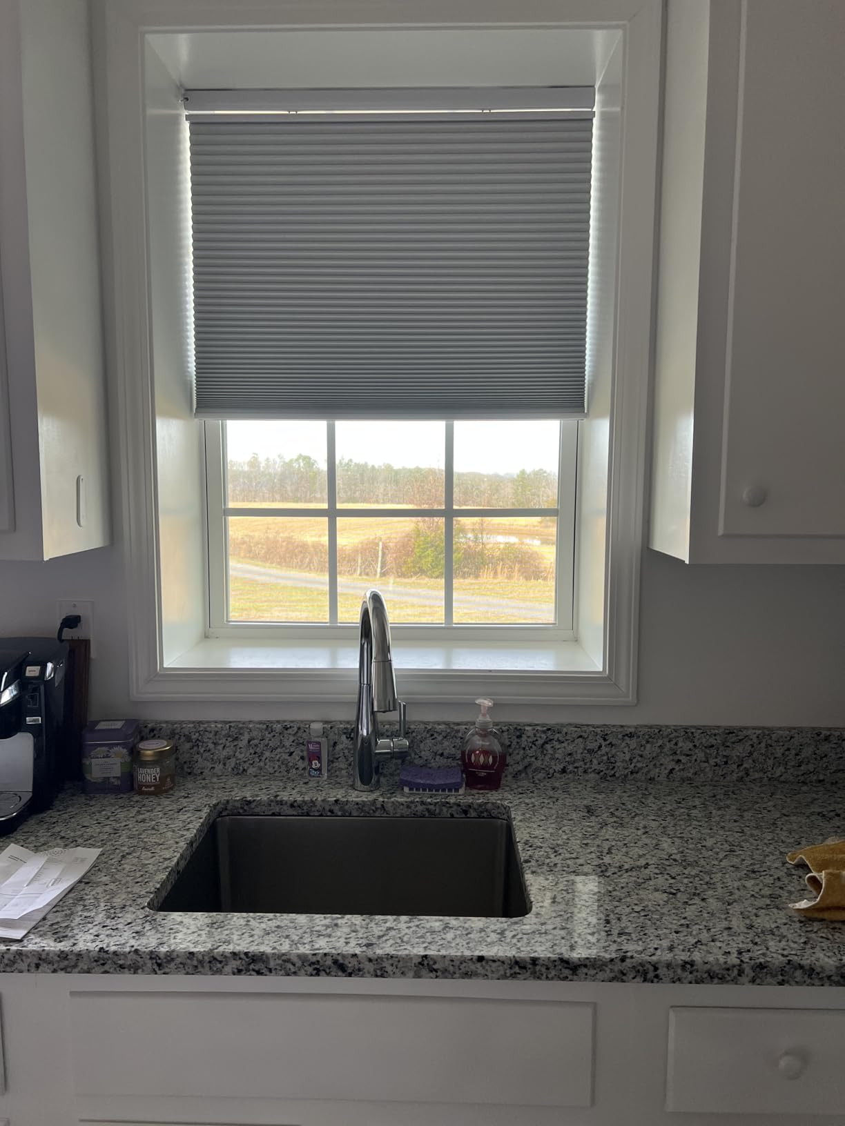 Motorized Cellular Shades with Cordless, Smart Electric Honeycomb Blind with Remote Control, Blackout or Light Filtering Fabric customer photo 2