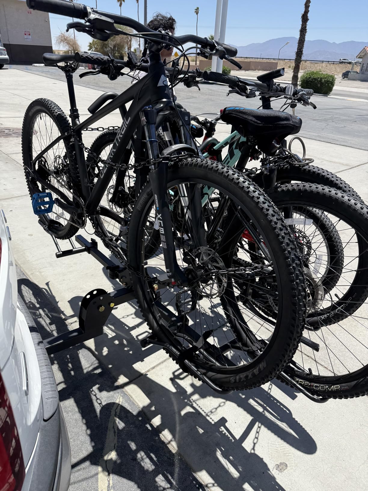 Young 4-Bike Rack Hitch Mount Platform Style Carrier for Cars Trucks SUVs Minivans with 2