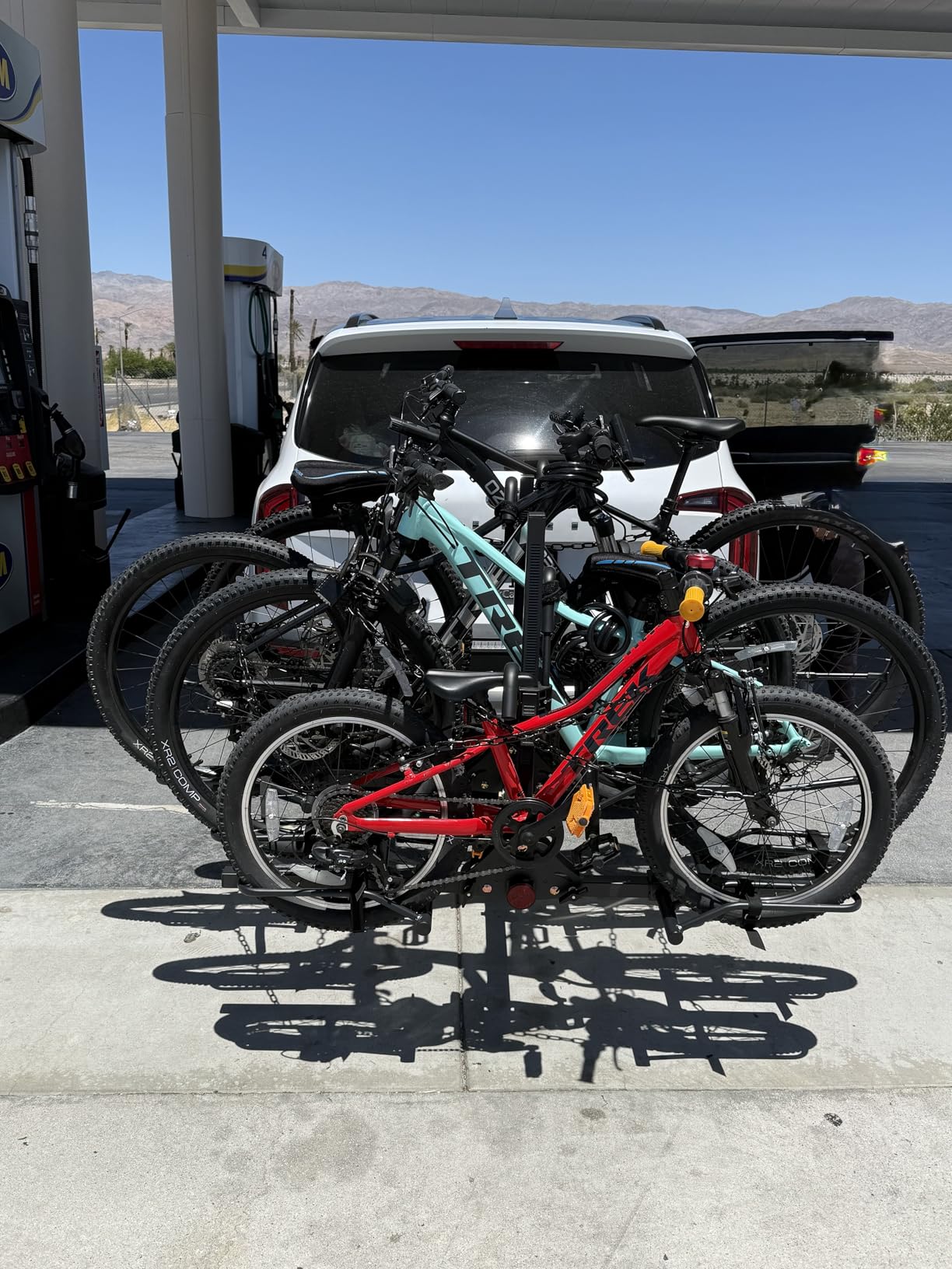 Young 4-Bike Rack Hitch Mount Platform Style Carrier for Cars Trucks SUVs Minivans with 2