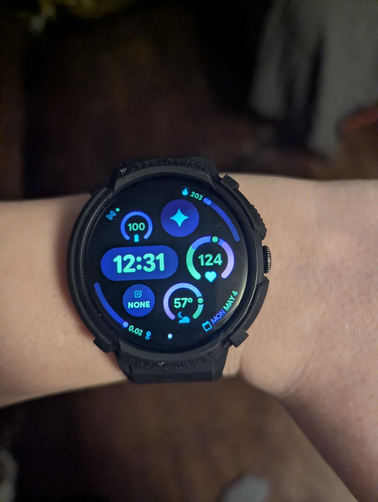 Pixel Watch 4 (45mm) - Android Smartwatch - Heart Rate, Sleep & Fitness Tracking - 40-Hour Battery - Google AI - Matte Black Aluminum Case - Obsidian Active Band - Wi-Fi customer photo 1