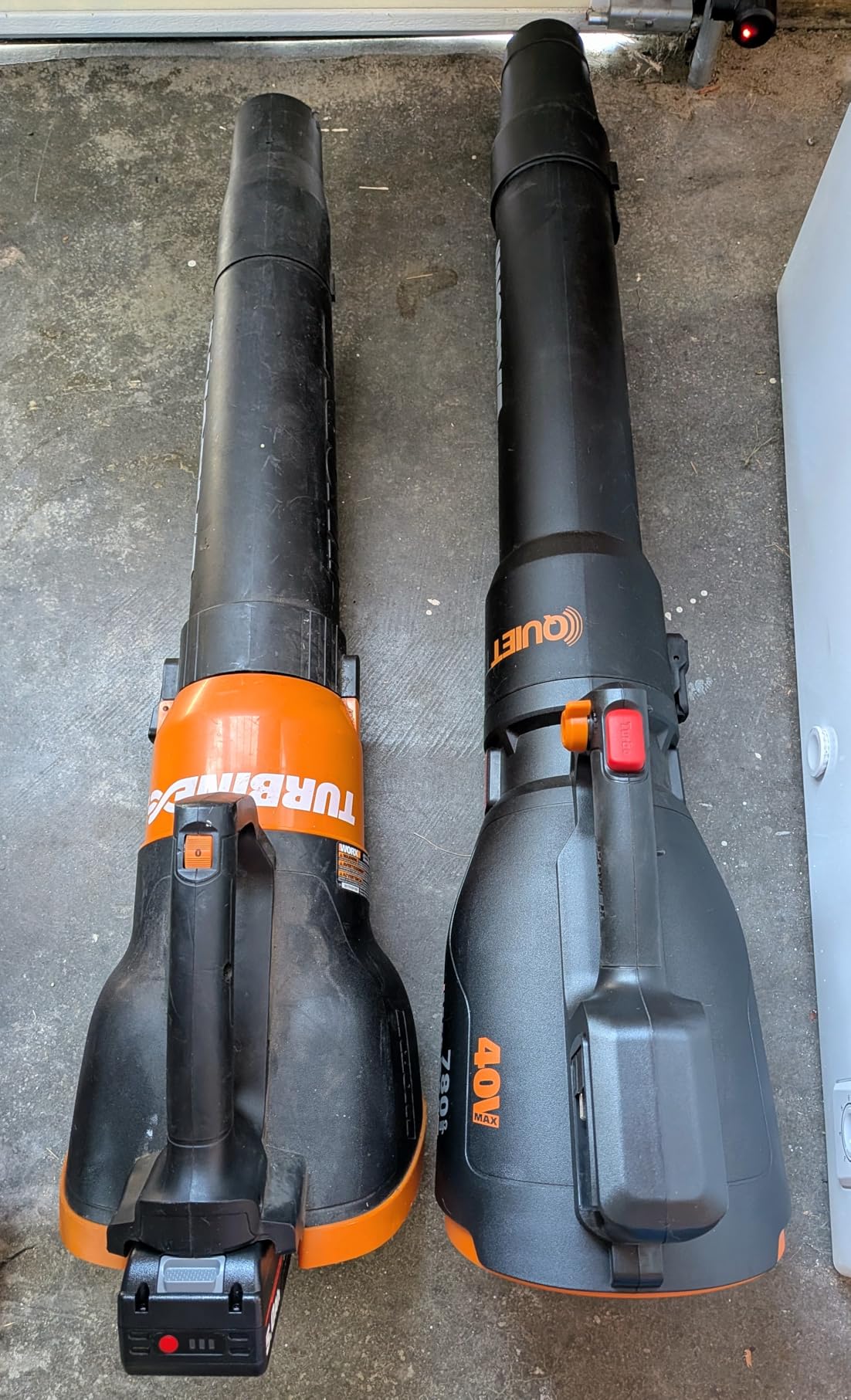 WORX Cordless Leaf Blower, Electric Blower with 780 CFM & 190 MPH, Brushless Lawn Blower with Gas-Like Power & 57 dB, 2 x 4.0 Ah Batteries & Charger Included, WG582 customer photo 1