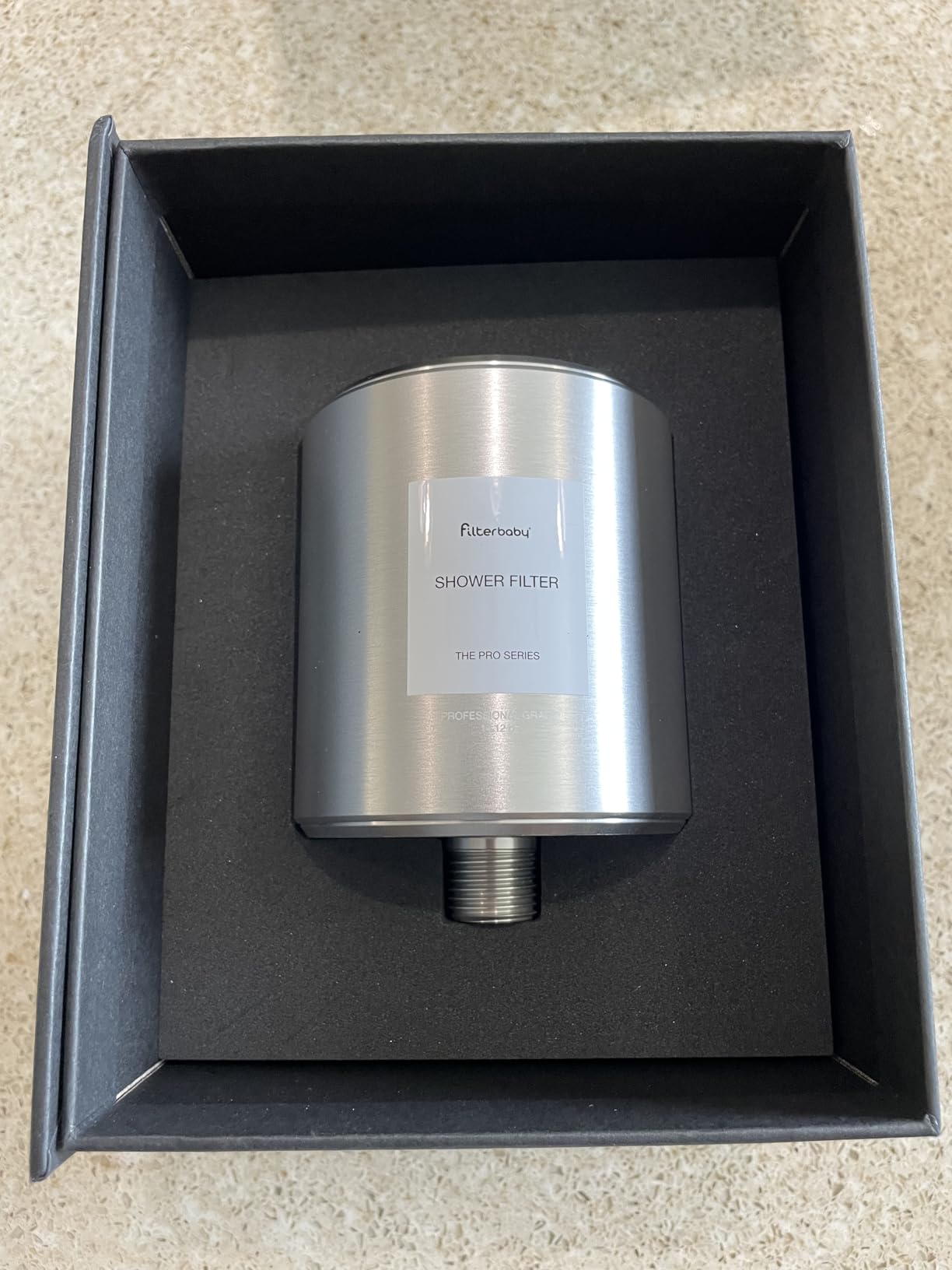 Filterbaby All-Metal Shower Filter Pro - IAPMO Certified to NSF 177 Standard, Doctor Developed, Reduces up to 99% Chlorine/Chloramine/Lead/Certain Heavy Metals, Great Water Pressure, Long Lasting, Chrome customer photo 1