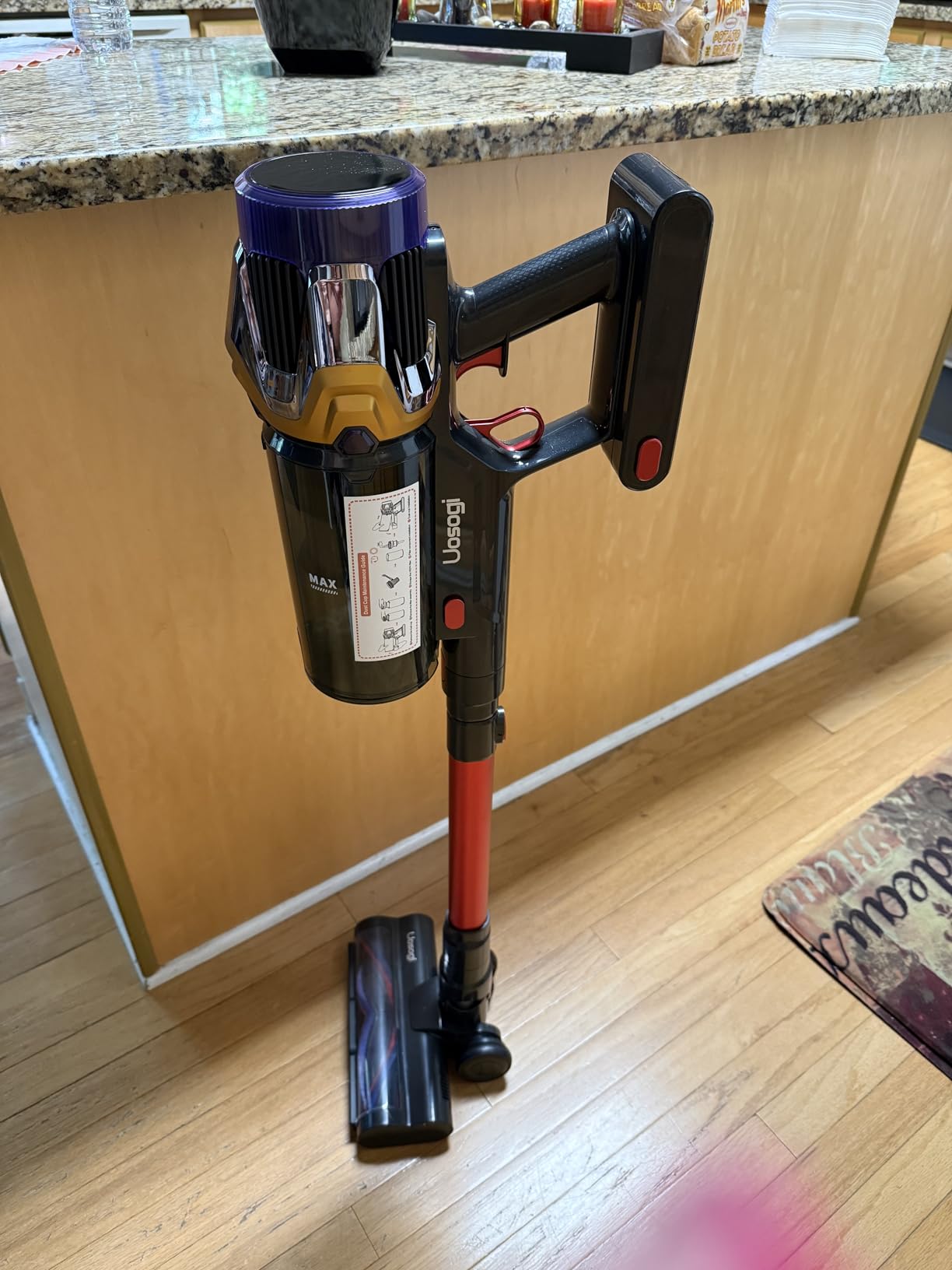 Cordless Vacuum Cleaner, Upgraded 55KPA 650W 70Mins Stick Vacuum with Hurricane Mode, Self-Standing, Touch Screen, 1.8L Dust Cup, Anti-tangle Wireless Vacuum, Vacuum Cleaners for Home/Pet Hair/Carpets customer photo 2