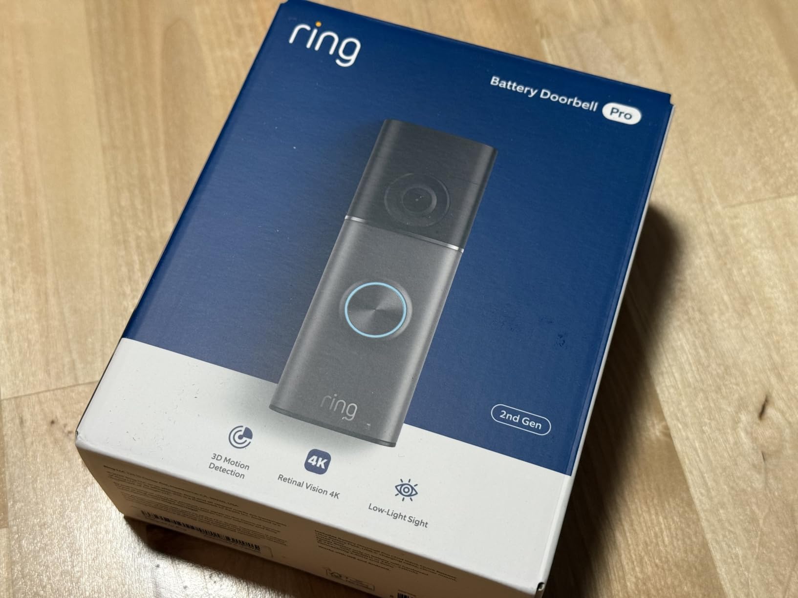 Ring Battery Doorbell Pro (newest model), Retinal 4K with wide-angle video, 10x Enhanced Zoom, Night Vision, Quick Release Ultra Battery Pack, Deep Silver customer photo 2