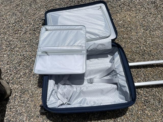 Samsonite Paralux Global Carry-On Luggage - Innovative Design - Quick Access Front Pocket - Dual Suspension Wheel Technology - TSA Lock - Expandable - Includes Removable Packing Cubes - Stone Grey customer photo 2