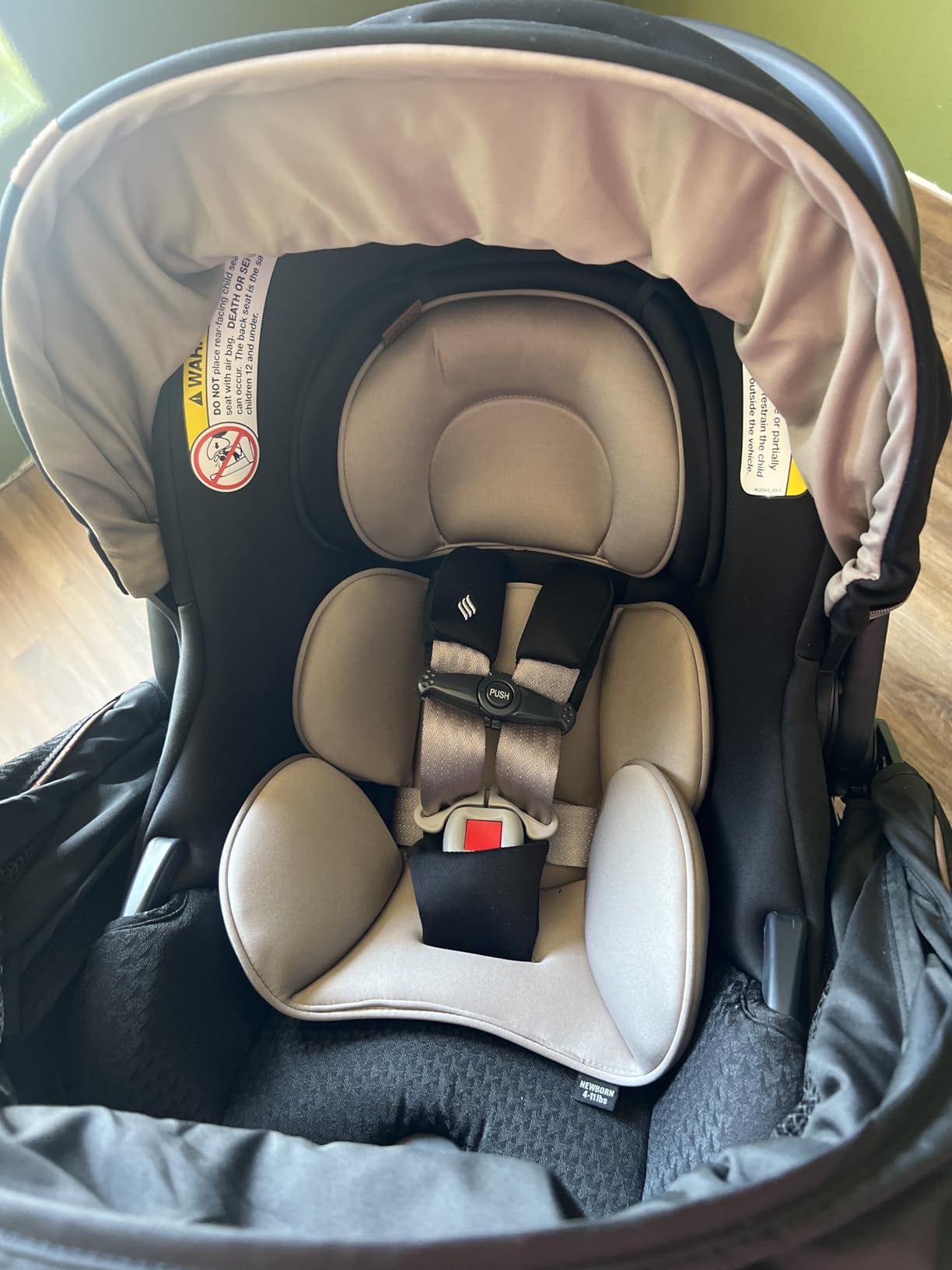 Chicco Bravo Primo ClearTex 3-in-1 Trio Travel System, Bravo Primo Quick-Fold Stroller with KeyFit Max Zip ClearTex Infant Car Seat and Base, Somerset/Black customer photo 1