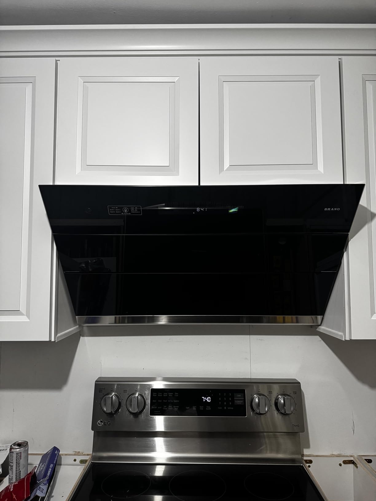 BRANO Under Cabinet Range Hood 30 inch, 900CFM Vent Hood with Voice/Gesture/Touch Control, Unique Side-Draft Design for Modern Kitchen, Ducted/Ductless Convertible customer photo 2