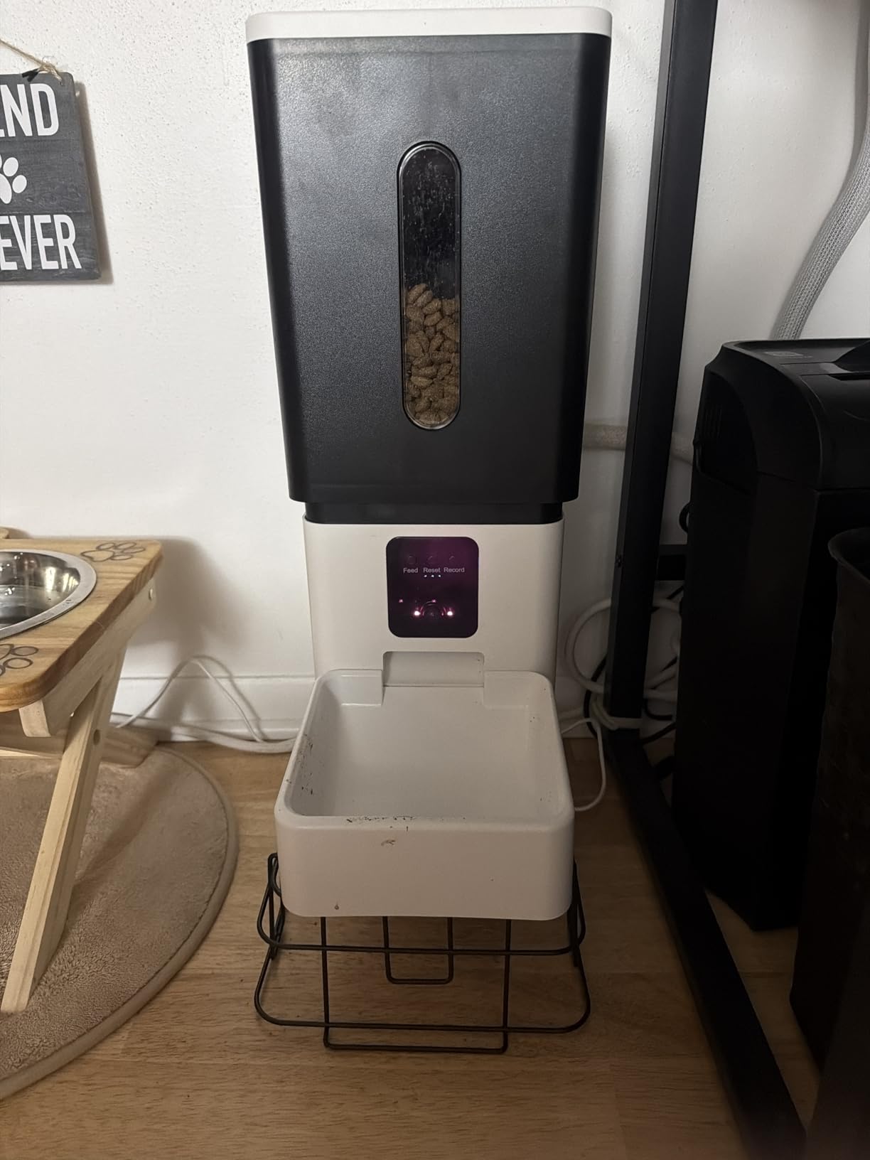 Large Breed Automatic Dog Feeder with 1080P HD Camera: 12L/50 Cups 20-Day Food Capacity for Busy Pet Owners - Anti-Clog 0.78inch Wide Outlet for Large Kibble customer photo 1