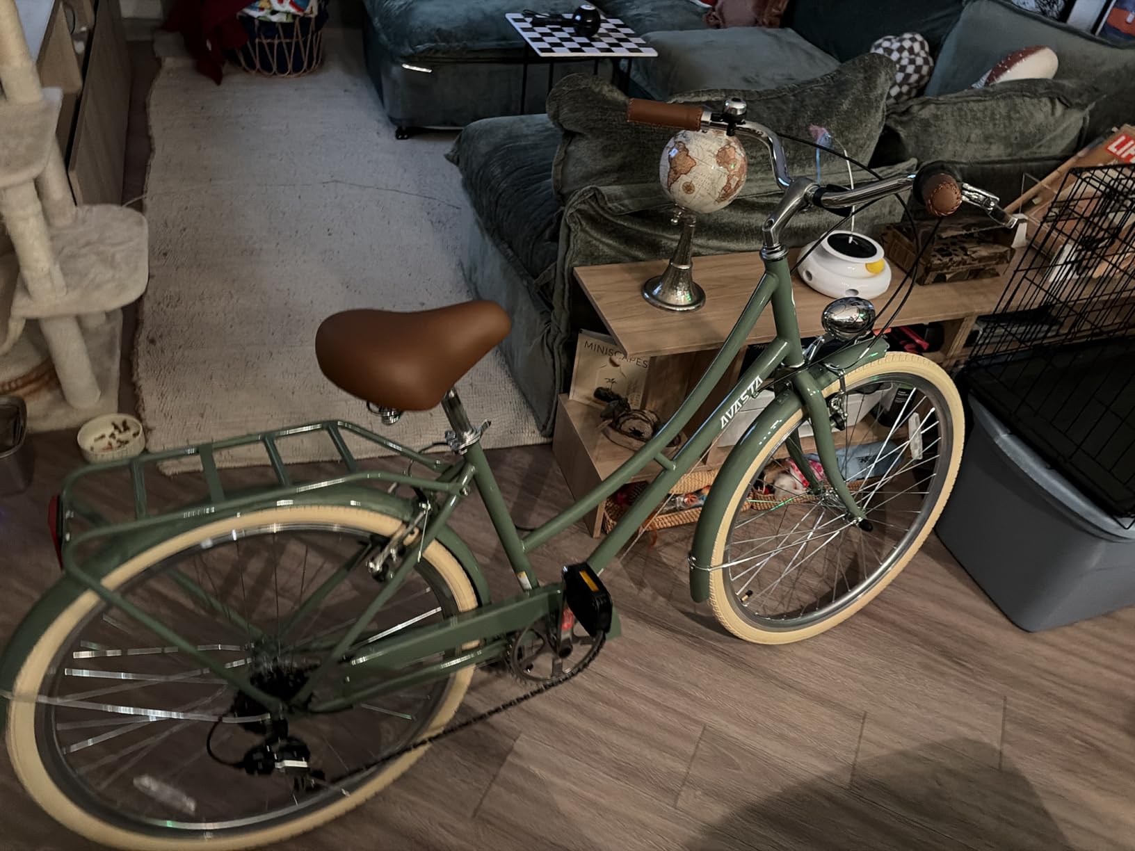 AVASTA Vela Hybrid Bike for Adult Women, Lightweight Step Through 26 Inch High Tensile Steel Frame City Commuter Bicycle, 6-Speed customer photo 2