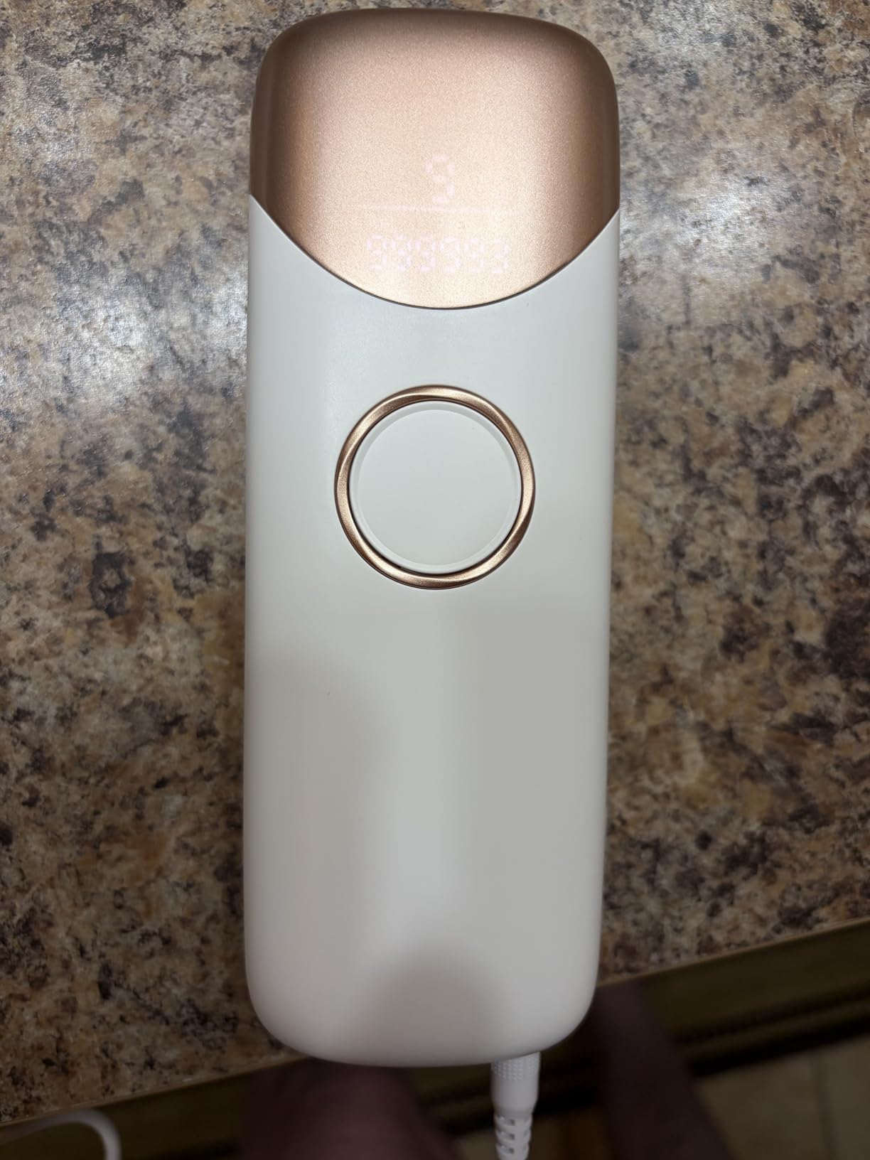 Ubroo Laser Hair Removal with 5C Ice Cooling, Hand-held Hair Removal Device IPL Hair Removal for Women and Men, Reduce Hair Regrowth, Full Body Use for Legs, Bikini, Armpits (Gold) customer photo 1