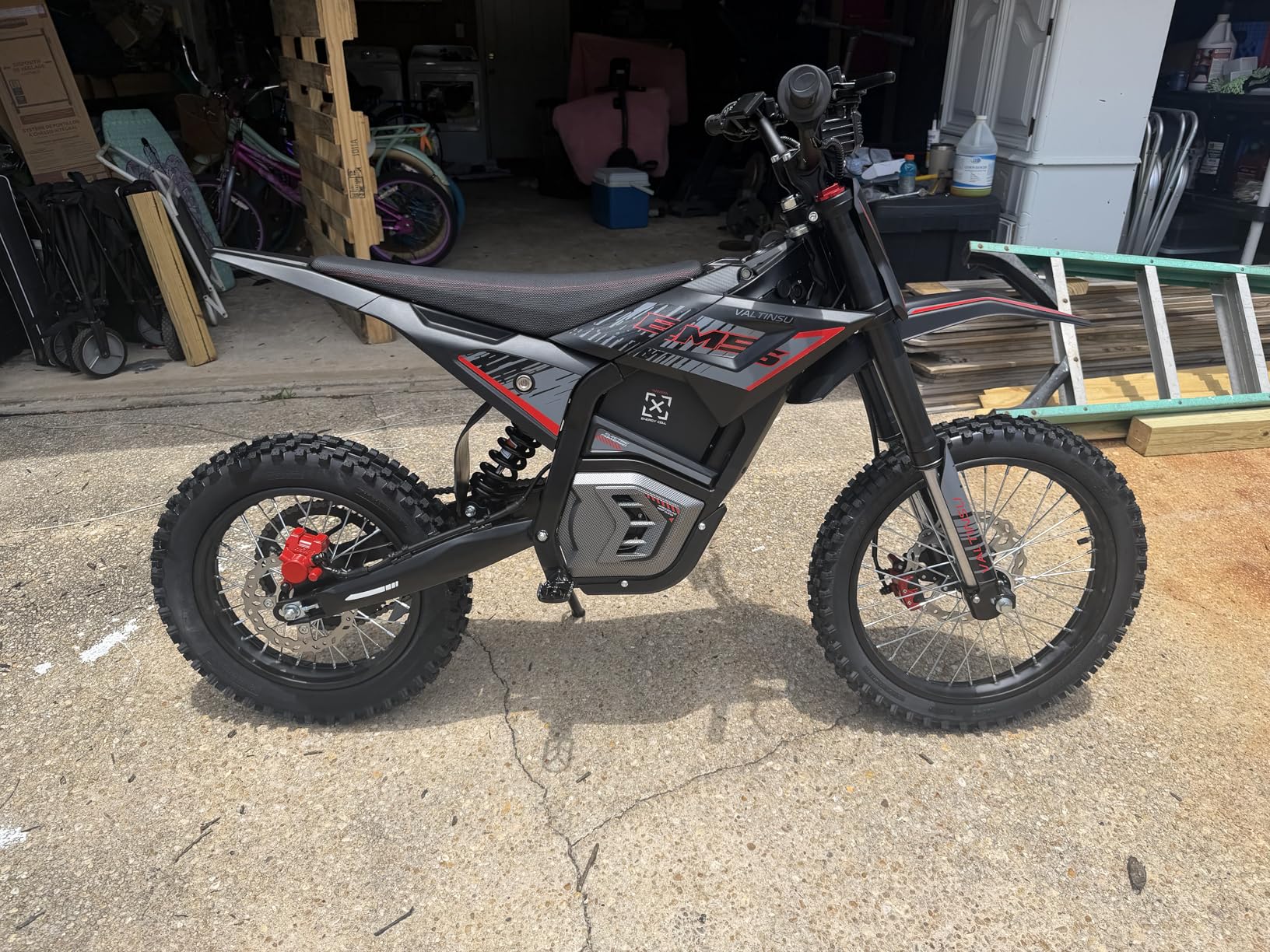 EM5 Electric Dirt Bike w/Light & Display, Off-Road Motorcycle 3840W 3 Speed Modes (Max 40MPH) 48V Range 53MI, 14