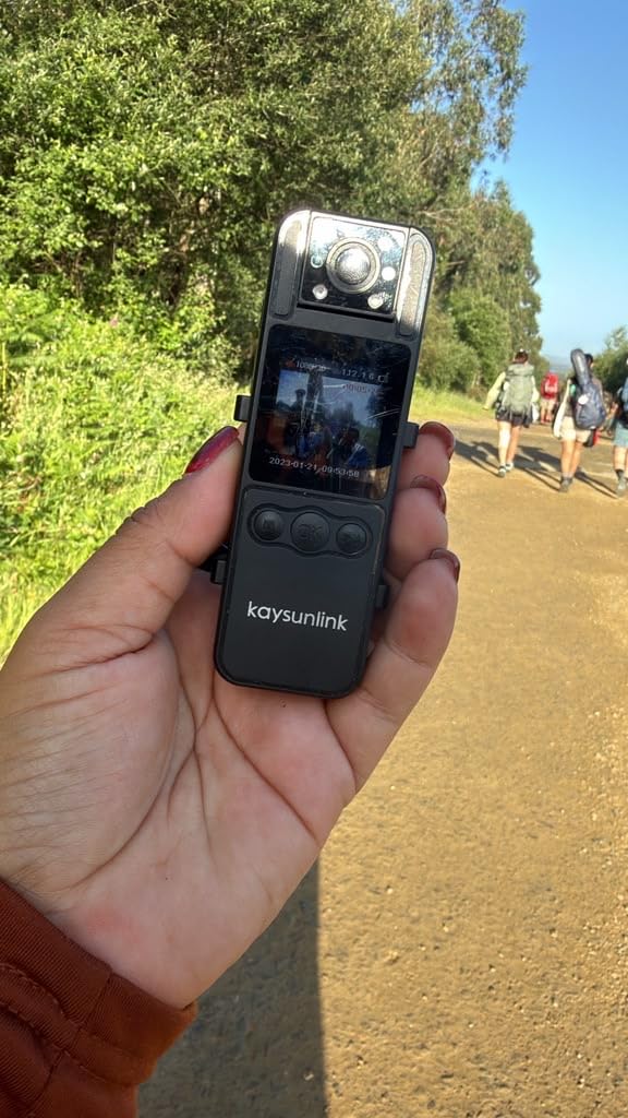 kaysunlink 4K 128GB Body Camera with 1.4
