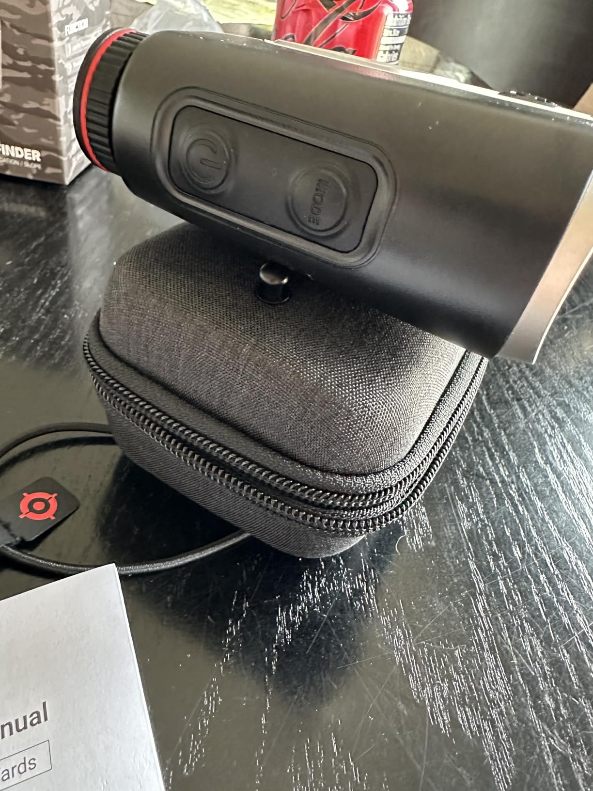 Upgraded 0.5 Second Easily Lock on a Pin Golf Rangefinder with Slope 2X HD Bright LCD, 1500 Yards Range Finder for Golf/Hunting, 7X Magnification with Flag Pole Locking Vibration, Golf Gifts Pcs customer photo 2