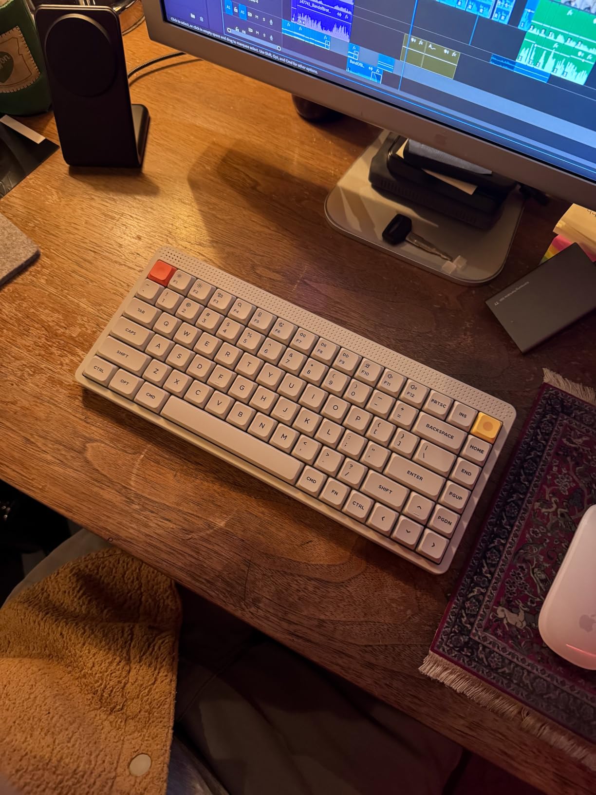Nuphy Node75 Wireless Mechanical Keyboard, 75% Hot Swappable Custom Low Profile Keyboard, 84 Keys Computer Gaming Keyboards, Supports Touch Gestures, PBT Keycaps, RGB Backlit, Bluetooth/2.4GHz/USB-C customer photo 1