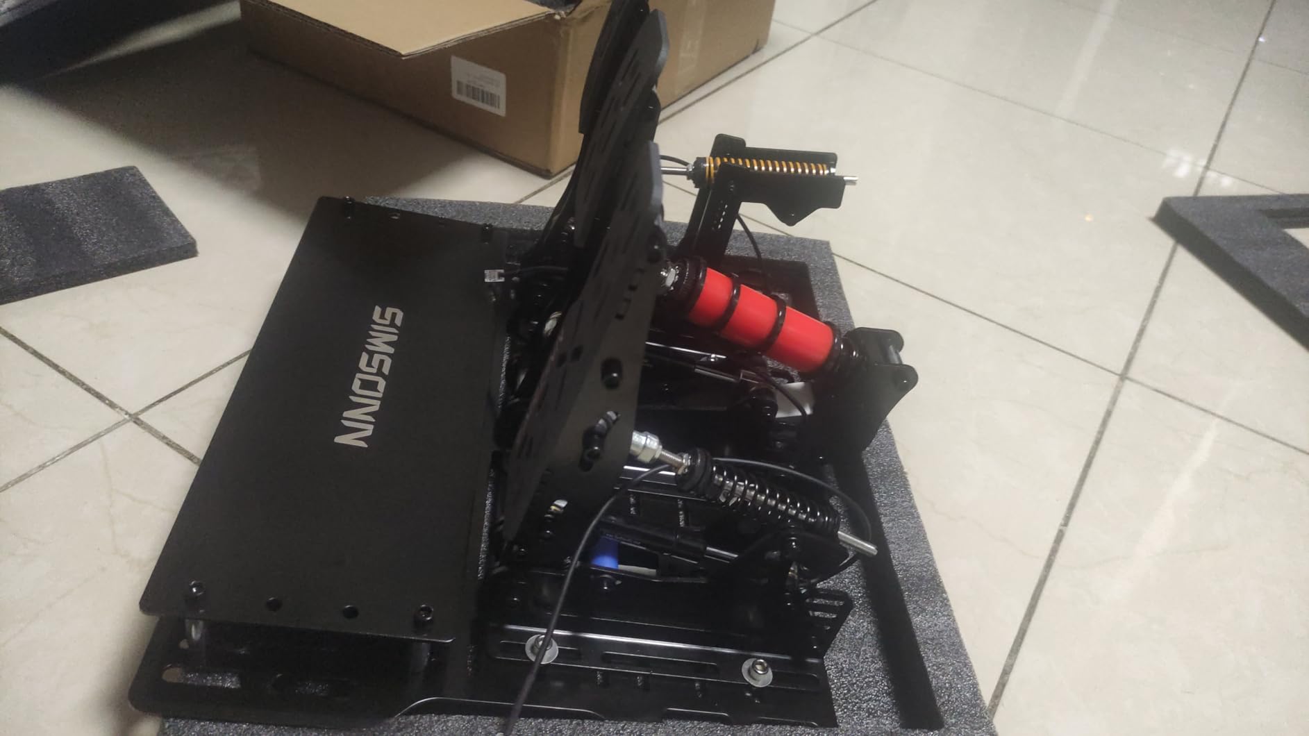 SIMSONN Plus X Racing Simulator Hydraulic Pedals Sim Racing Pedals Support Haptic Reactor (Plus X Black P3-H3) customer photo 3