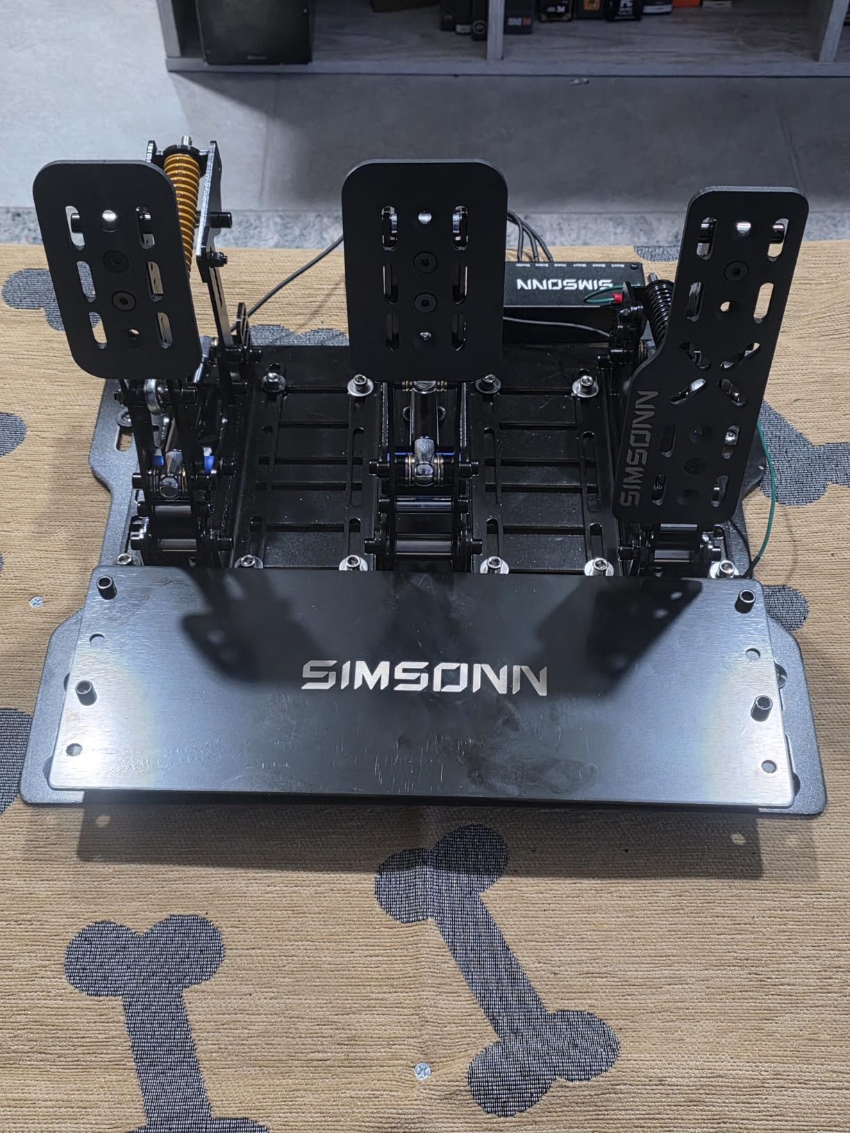 SIMSONN Plus X Racing Simulator Hydraulic Pedals Sim Racing Pedals Support Haptic Reactor (Plus X Black P3-H3) customer photo 4