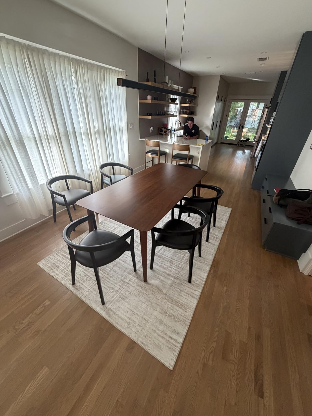 Area Rug 8x10 Living Room Rugs: Washable Modern Rug Large Non-Slip Soft Rugs Stain Resistant Printed Rug Indoor Carpet for Bedroom Kitchen Dining Room Nursery Playroom Home(Beige, 8'x10') customer photo 1