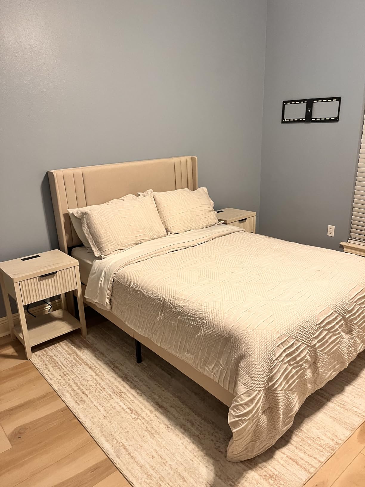 Area Rug 8x10 Living Room Rugs: Washable Modern Rug Large Non-Slip Soft Rugs Stain Resistant Printed Rug Indoor Carpet for Bedroom Kitchen Dining Room Nursery Playroom Home(Beige, 8'x10') customer photo 2