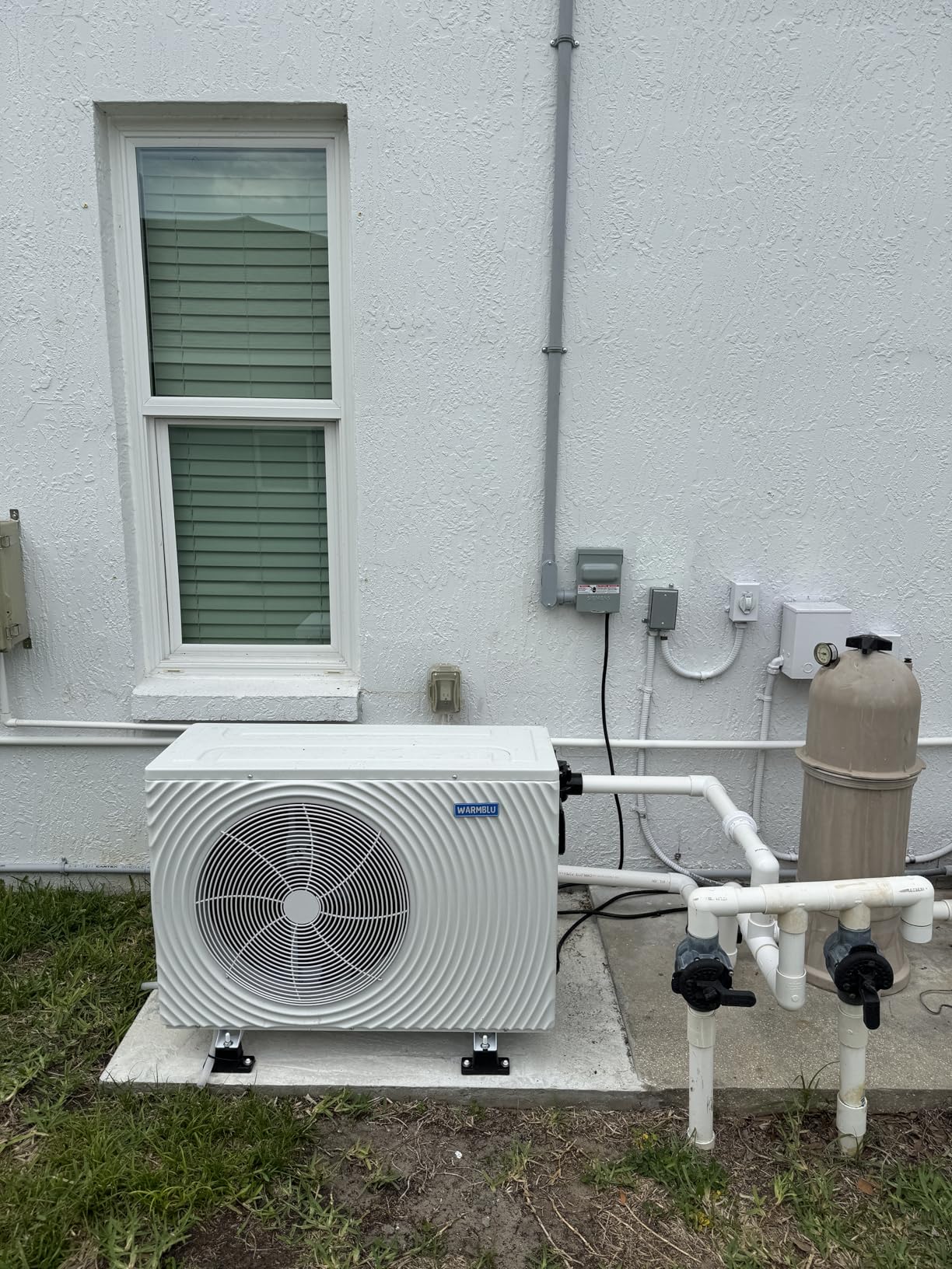 H5 Swimming Pool Heat Pump 18,000BTU 5,000 Gal High Efficiency COP4.1 Energy Save 45% Above Smart WiFi Control 110V customer photo 2