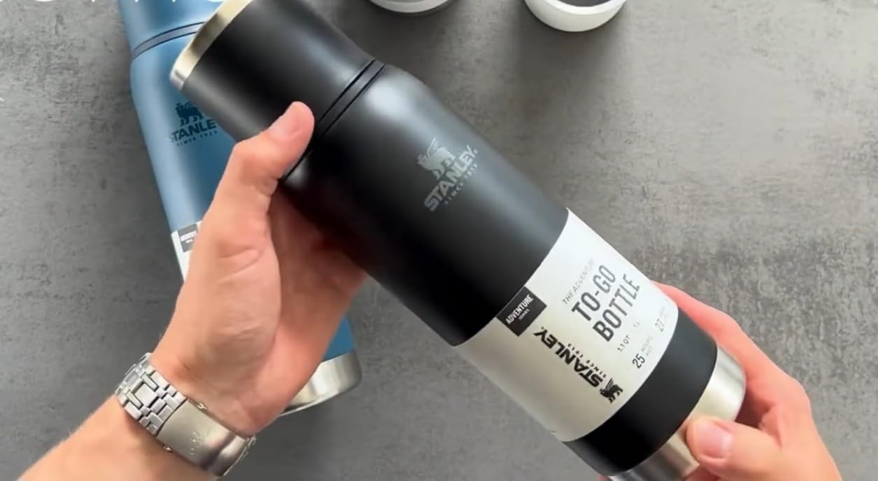 Stanley Adventure-To-Go Vacuum Bottle 25 oz | Wide Mouth with Leakproof Cup Lid | Insulated Stainless Steel Thermal Bottle | Spring Green customer photo 1