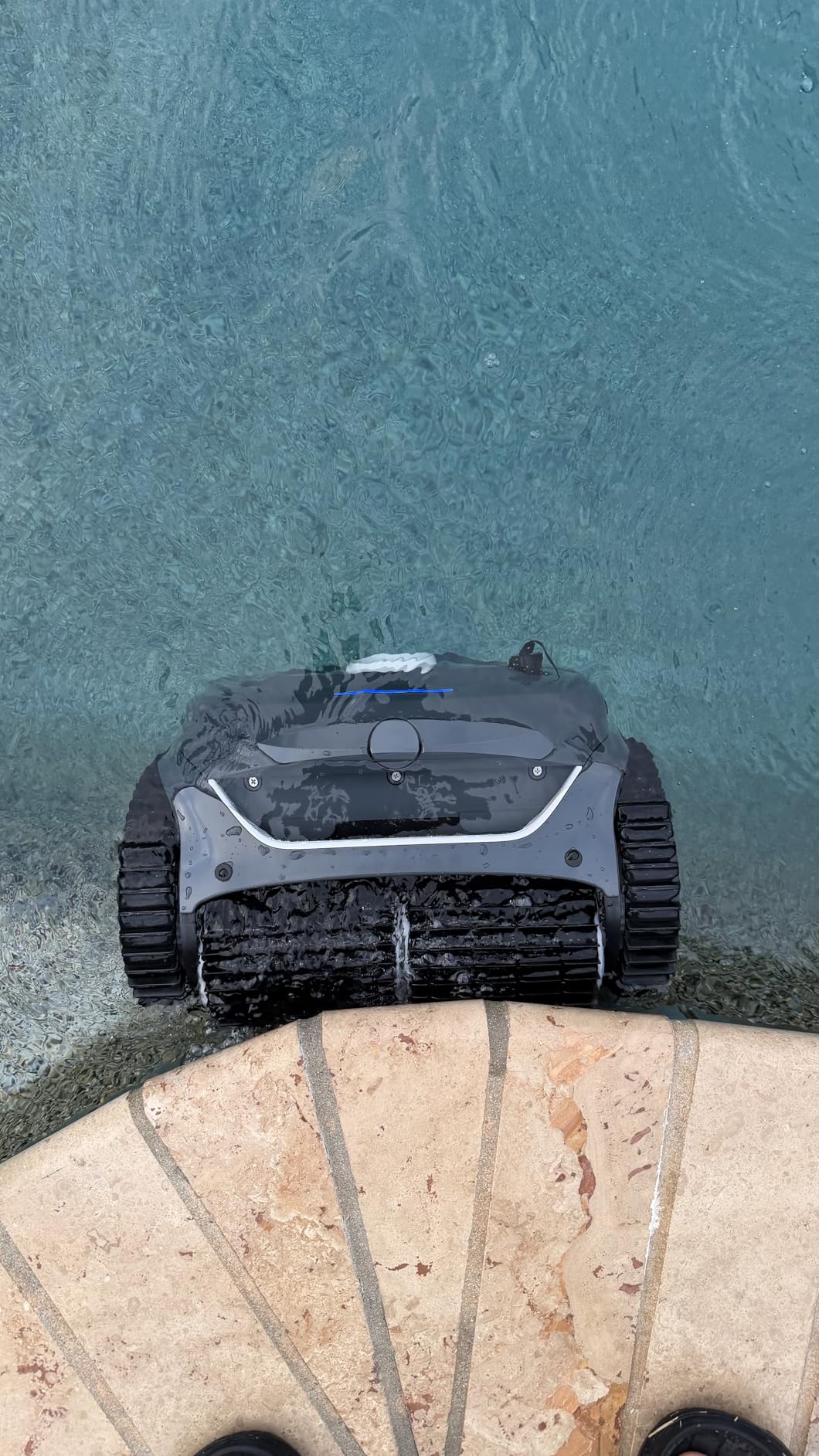 WYBOT C2 Cordless Robotic Pool Cleaner, Dual Filtration, Wall Climbing & Waterline Cleaning, App Scheduling, Smart Navigation, Pool Vacuum for Inground Pools (Fluorescent Green & Black) customer photo 2