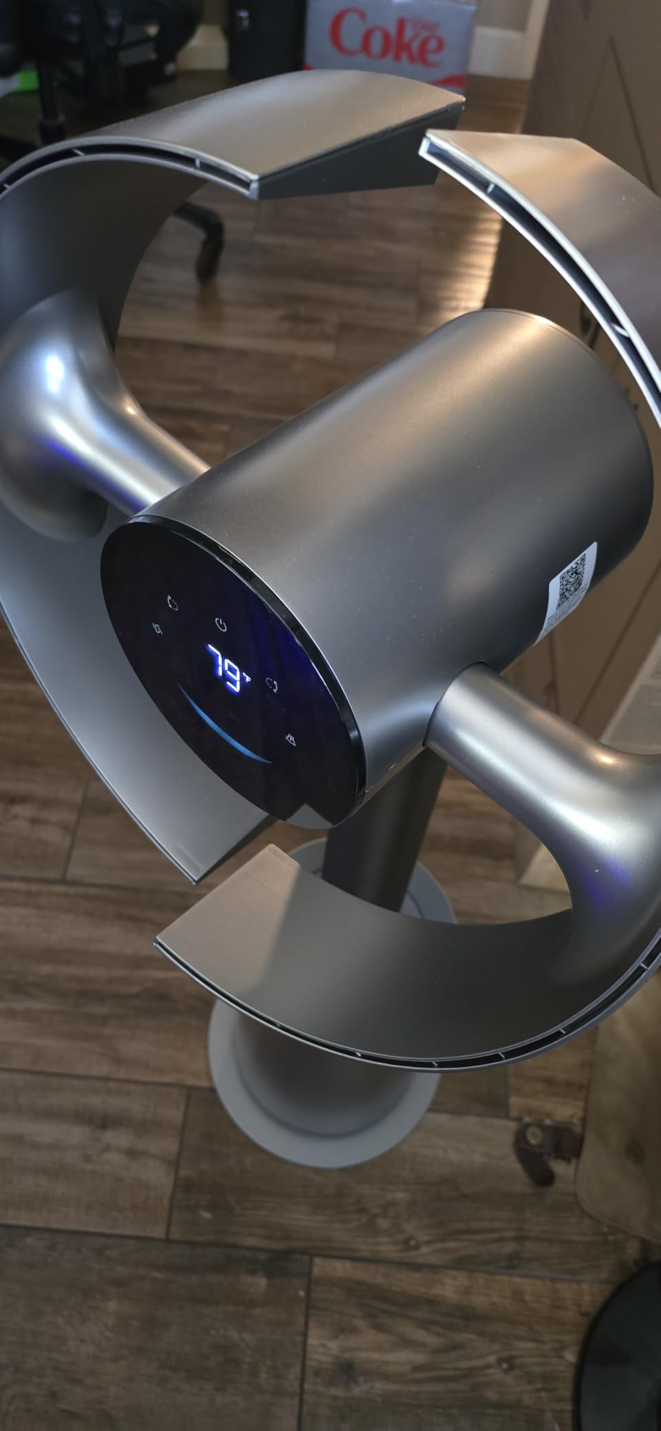 DREAME Bladeless Tower Fan for Bedroom, Smart Standing Fan with 270° Spatial Airflow for Whole-Room Circulation, 59ft/s High Velocity, 10 Speeds 3 Modes, Temperature-Adaptive Airflow, MF10-Silver customer photo 1