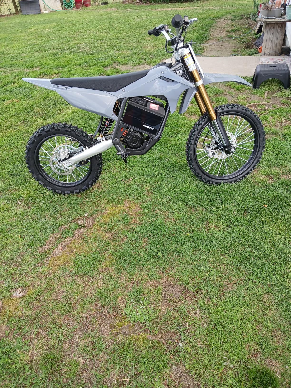 KOOZ 72V 8000W Electric Dirt Bike for Adult, HP131E-L Electric-Motorcycle with 35AH Lithium Battery, Top Speed 56 MPH with 19