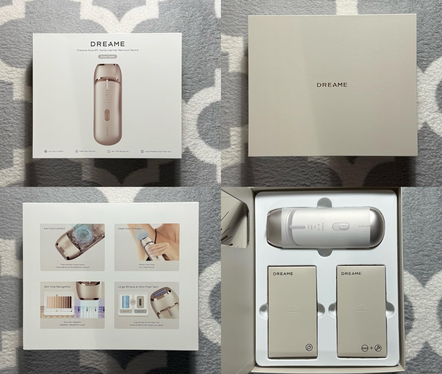 Dreame Nova IPL Hair Removal with Dual-Lamp 27J Output, Sapphire ICE Cooling, 3.9cm2 Window, 0.2s Flash, Adaptizone AI Detection, Photon Skincare, Up to 96% Reduction Full-Body for Women and Men customer photo 1