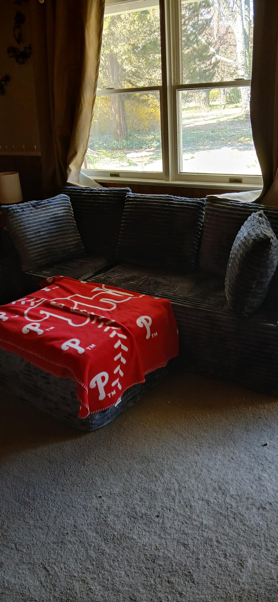 Korser Cloud Modular Sectional Sofa with L-Shaped, Boneless Couches for Living Room, Fluffy Comfy Corduroy Deep Seat with Ottoman, Bedroom, Apartment, No Assembly Required customer photo 1