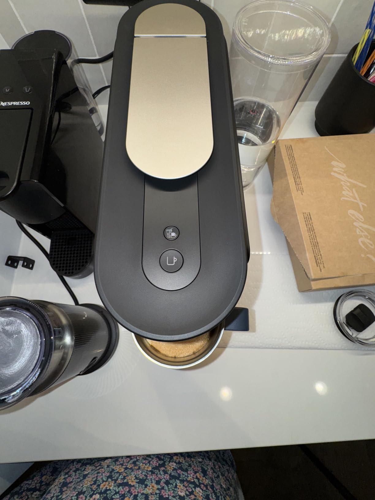 Vertuo Up Coffee and Espresso Maker with Aeroccino, by Breville, Ink Black customer photo 1