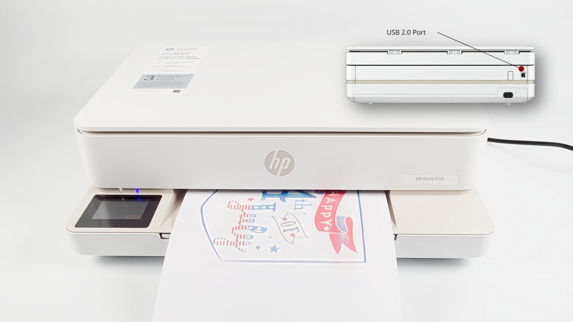 HP Envy 6155 Wireless All-in-One Color Inkjet Printer, Print, Scan, Copy, Duplex Printing customer photo 2
