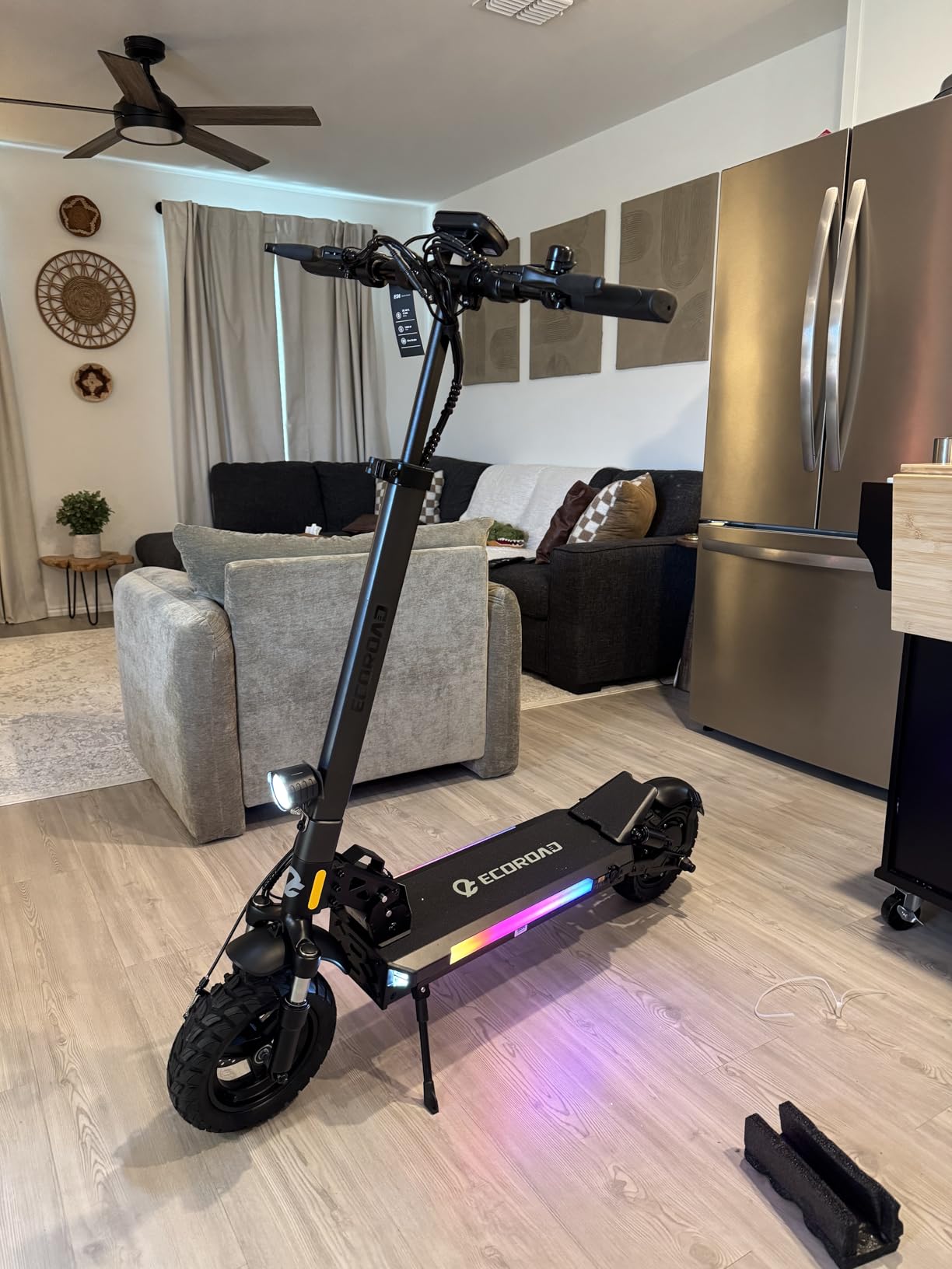 ECOROAD Electric Scooter for Adults, 1000W Peak Motor Up to 31 MPH, 40 Miles Long Range, 10