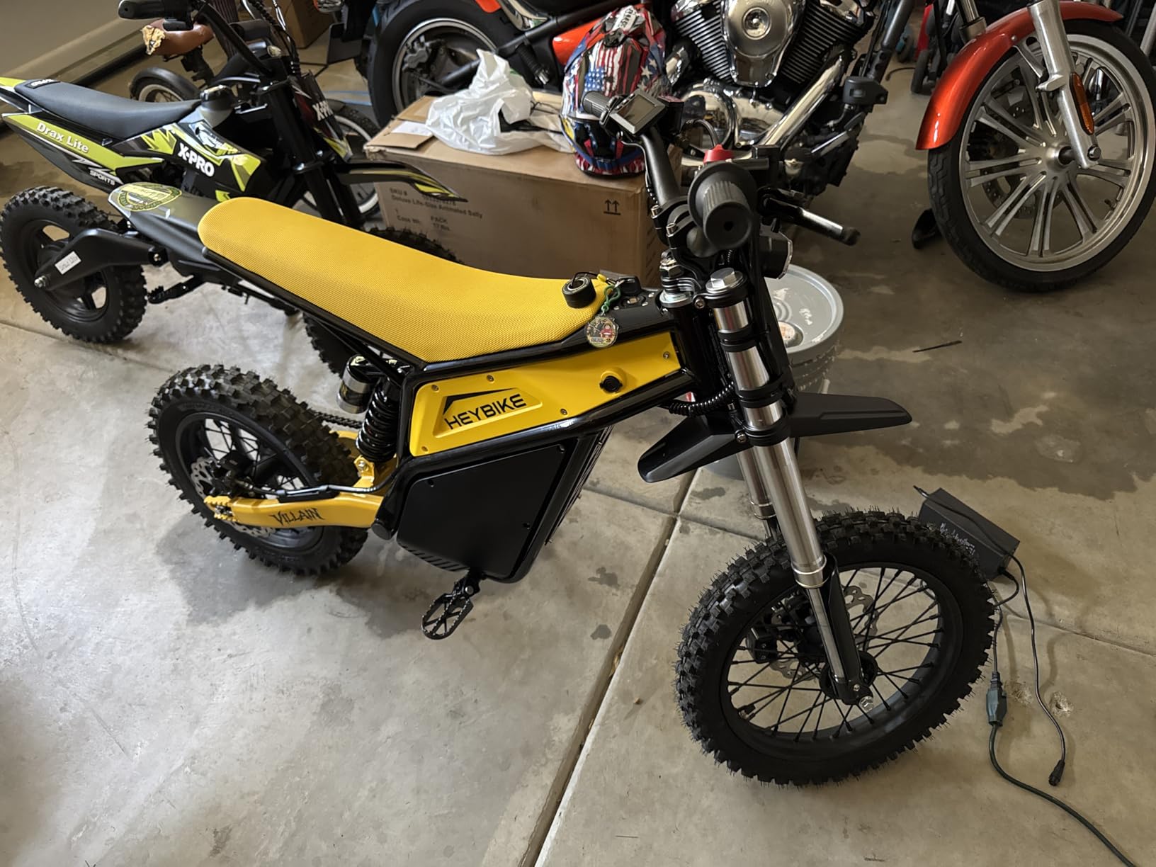 Heybike Villain Electric Dirt Bike, 4160W E Dirt Bike with 52V 26AH Battery, 14