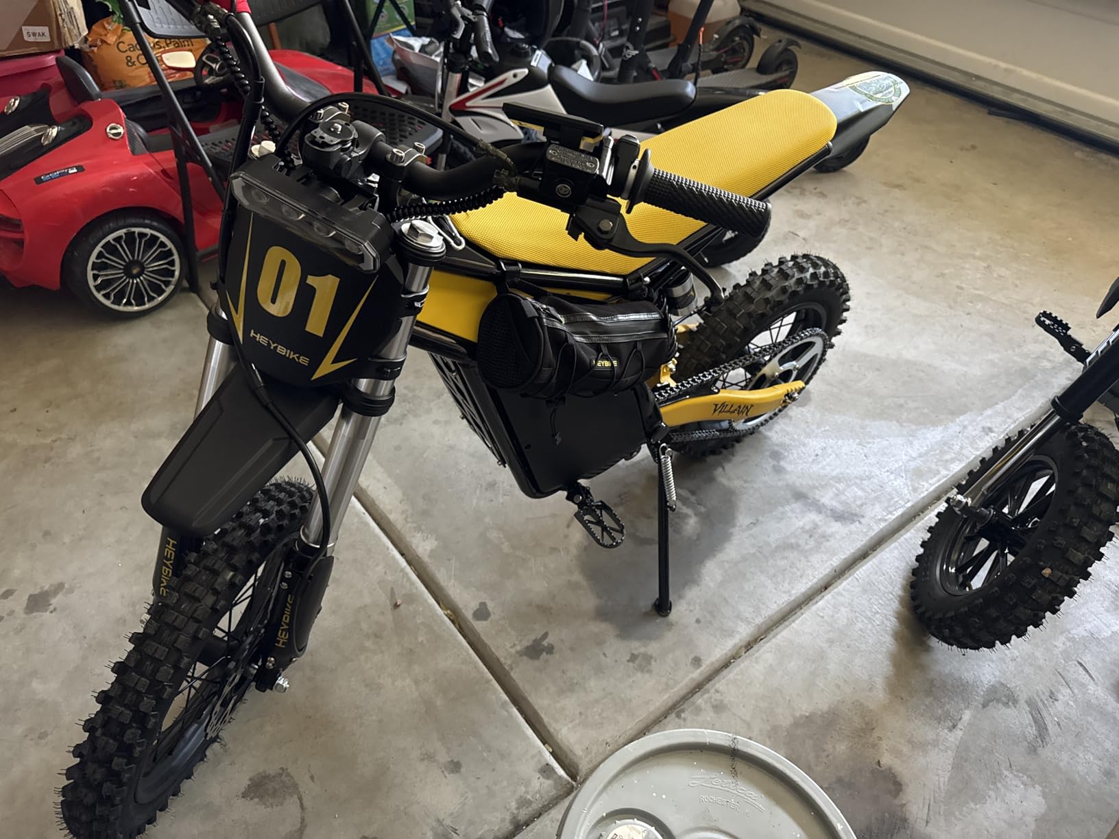 Heybike Villain Electric Dirt Bike, 4160W E Dirt Bike with 52V 26AH Battery, 14