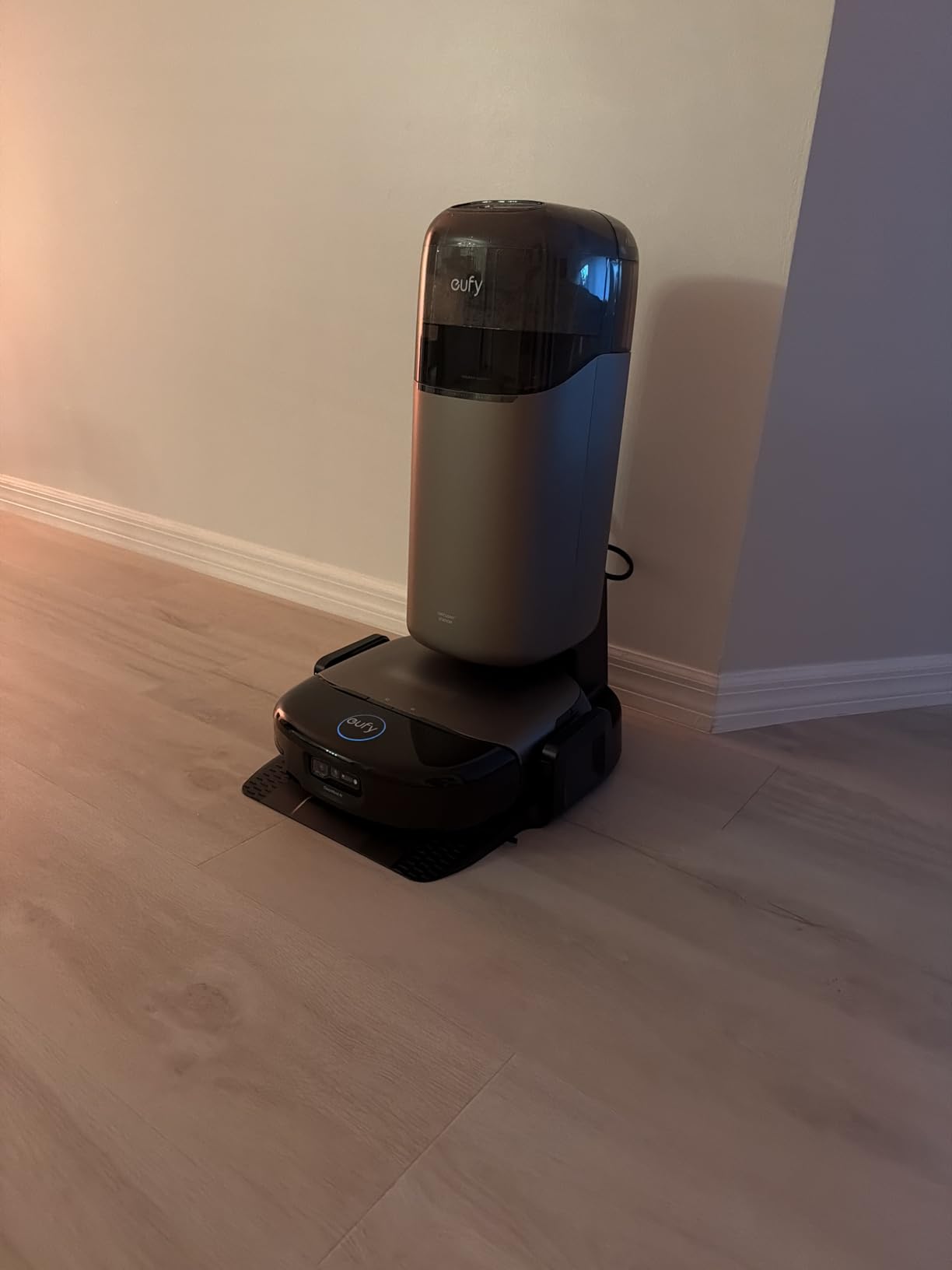 eufy Robot Vacuum Omni S1 Pro and Mop Combo, 99.99% Germ Removal, HydroJet 2.0 Always Self-Cleaning Roller Mop, 30,000 Pa Fade-Free Suction, 5-Layer Filtration, 68-Days Self Emptying, Fragrance Diffuser customer photo 1