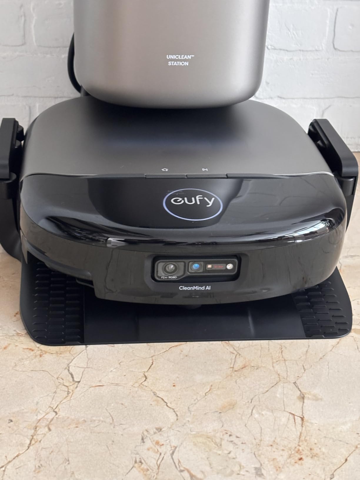 eufy Robot Vacuum Omni S1 Pro and Mop Combo, 99.99% Germ Removal, HydroJet 2.0 Always Self-Cleaning Roller Mop, 30,000 Pa Fade-Free Suction, 5-Layer Filtration, 68-Days Self Emptying, Fragrance Diffuser customer photo 2