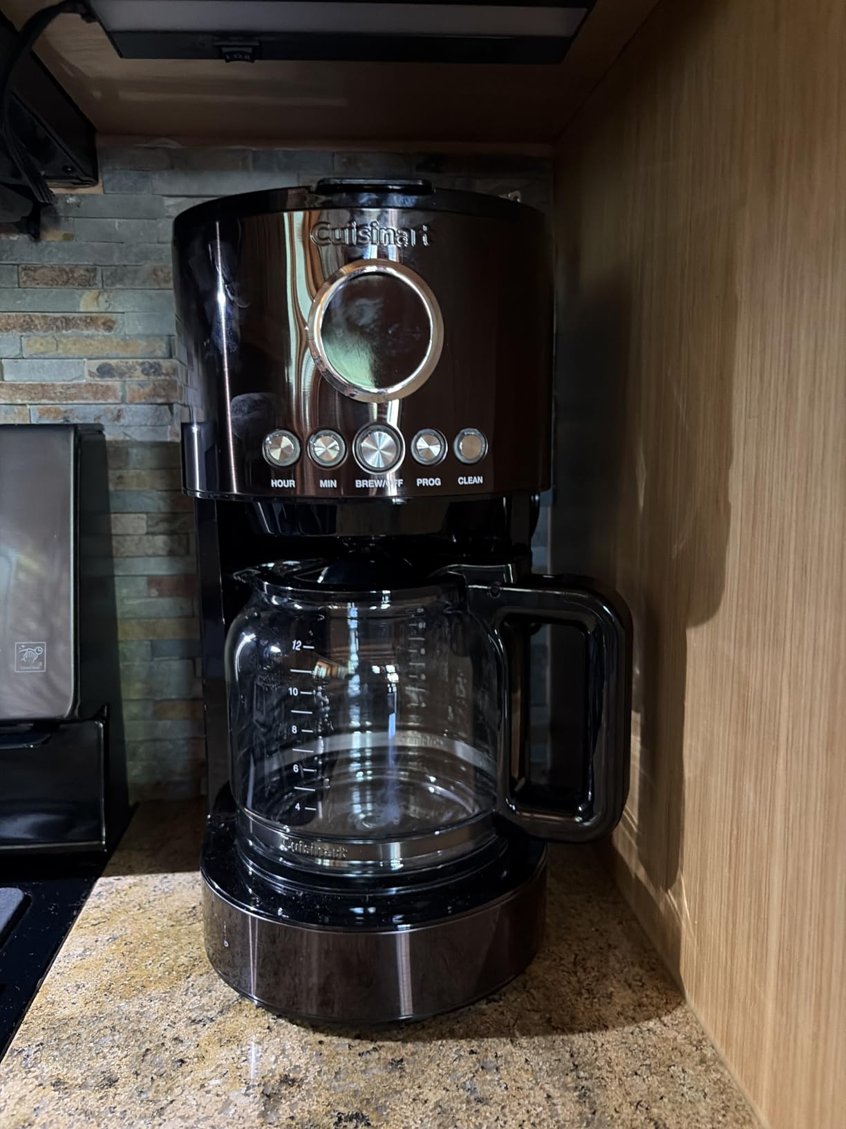 Cuisinart Stainless Steel 12-Cup Coffee Machine, Black Stainless Steel DCC-1220BKS customer photo 2