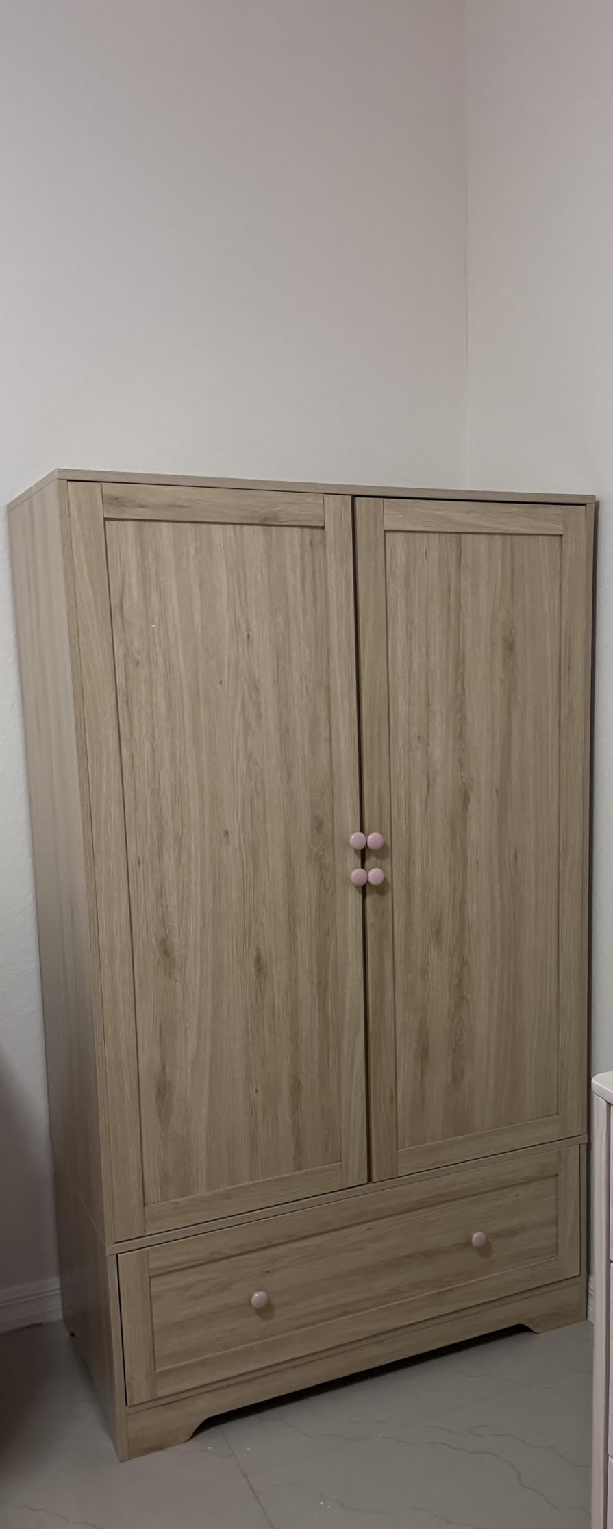 VINGLI Arched Wardrobe Closet Armoire with Drawer, 70