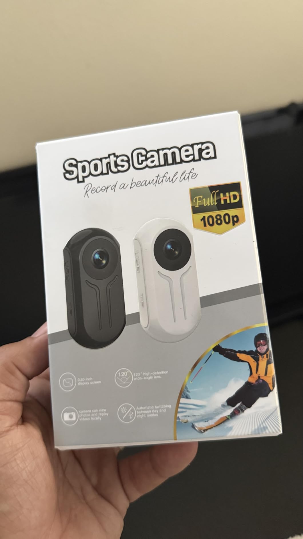 4K Mini Body Camera, Wearable Action Body Cam, Sports Action Camera Thumb Size Hands-Free Recording Body Worn Camera, Portable Camcorder Mount Anywhere for Work, Travel, Fishing (Black, 128GB) customer photo 2