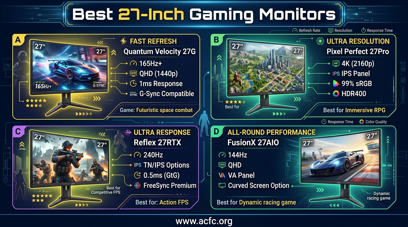 Best 27-Inch Gaming Monitors
